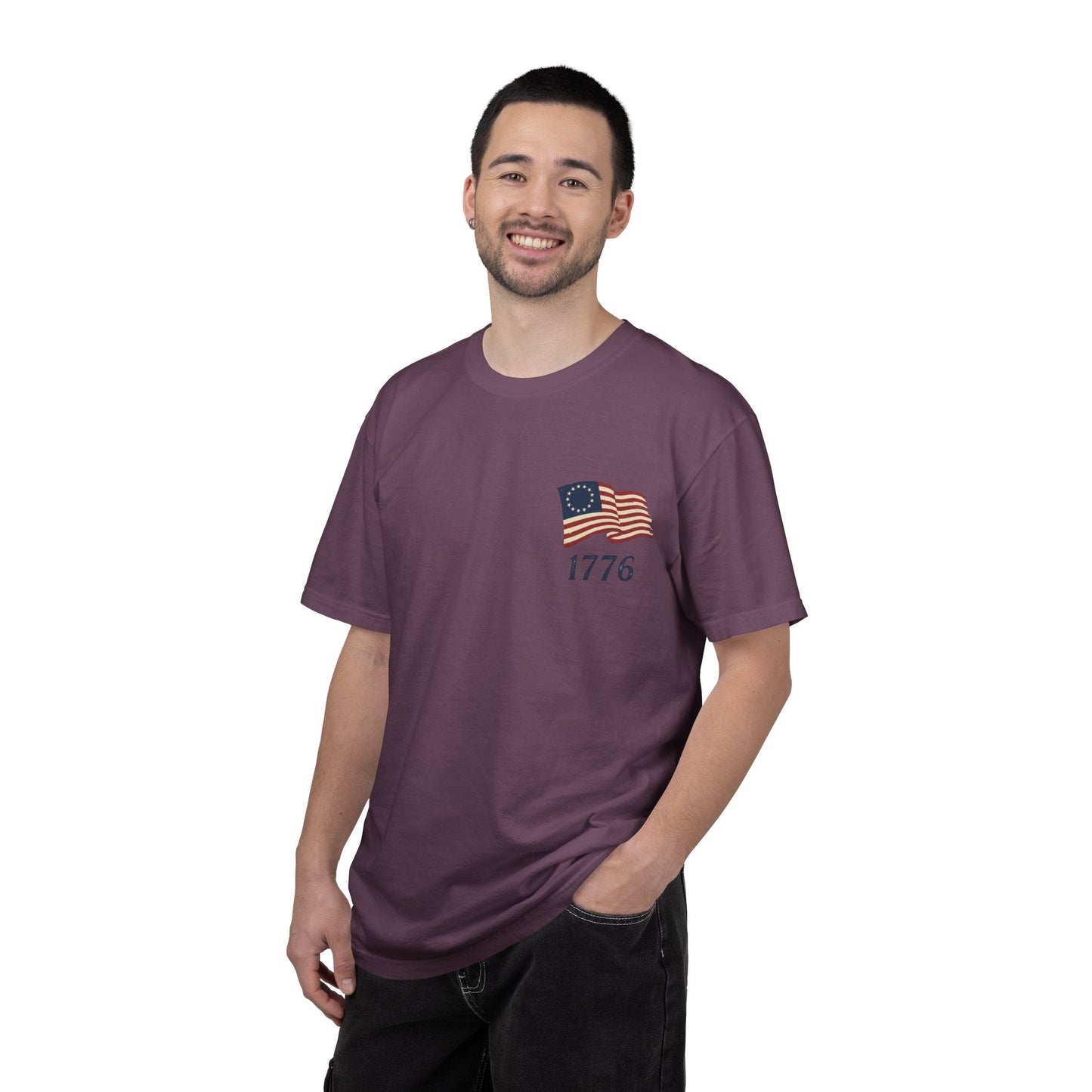 America 250th Anniversary Shirt | Revolutionary War Flag Tee, Patriotic USA Freedom (1776-2026) | Loki's Shop Too