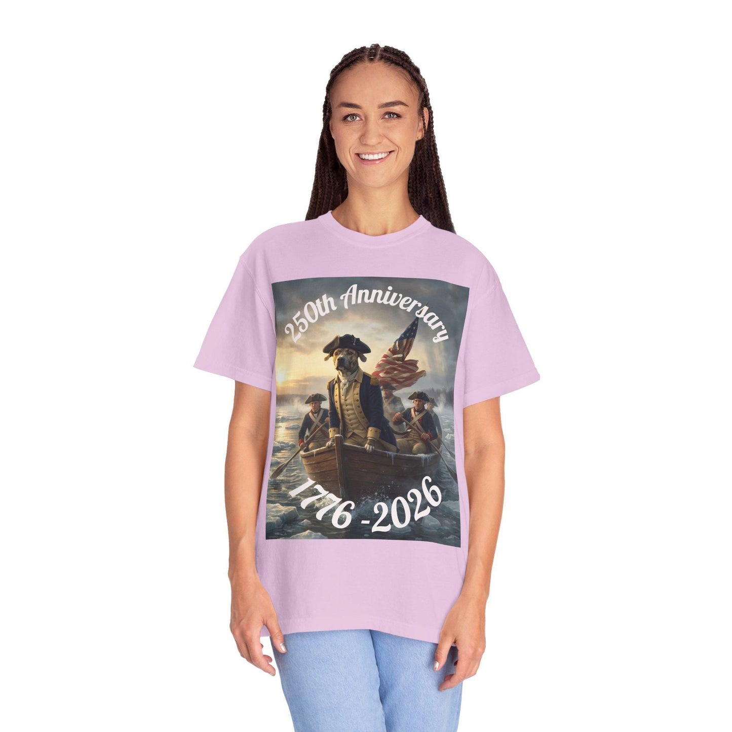 250th Anniversary Shirt, Washington (Loki) Crossing the Deleware, Comfort Colors Tee | Loki's Shop Too