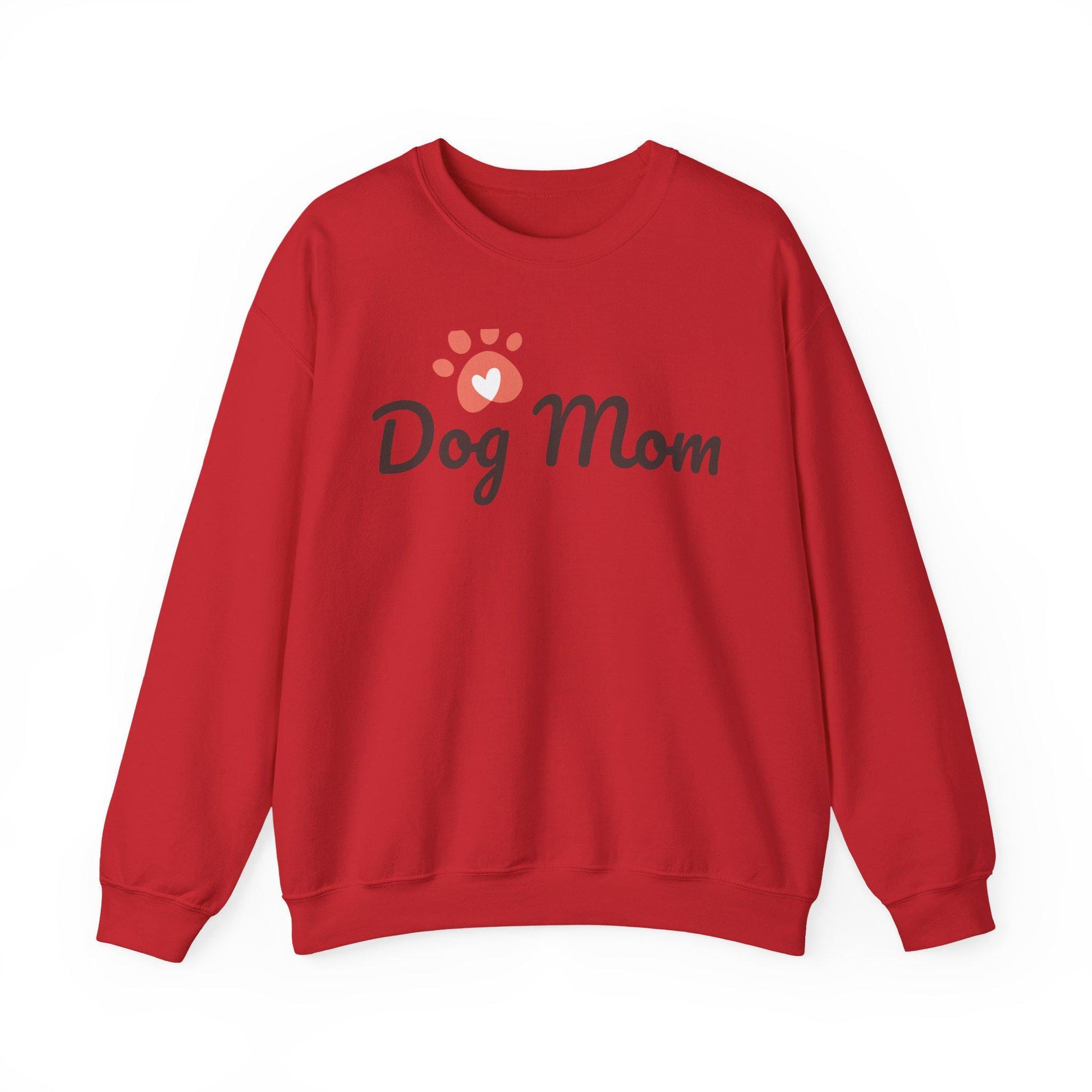 Dog Mom Crewneck Sweatshirt, Gift for Dog Lovers, Cozy Animal Lover Apparel, Pet Mom Sweatshirt, Perfect for Birthdays, Casual Wear | Loki's Shop Too