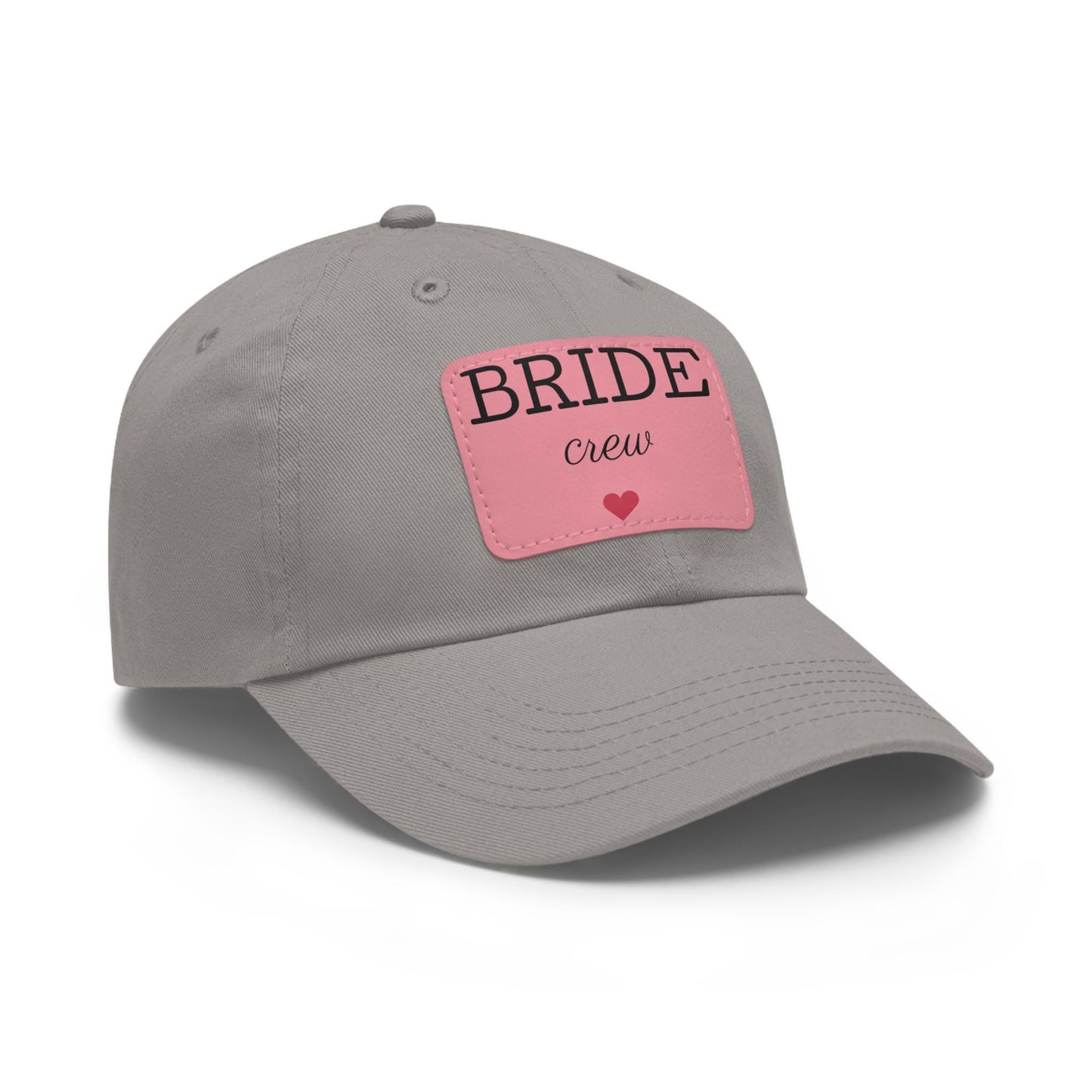 Bride Crew Leather Patch Dad Hat, Bachelorette Party Cap | Loki's Shop Too