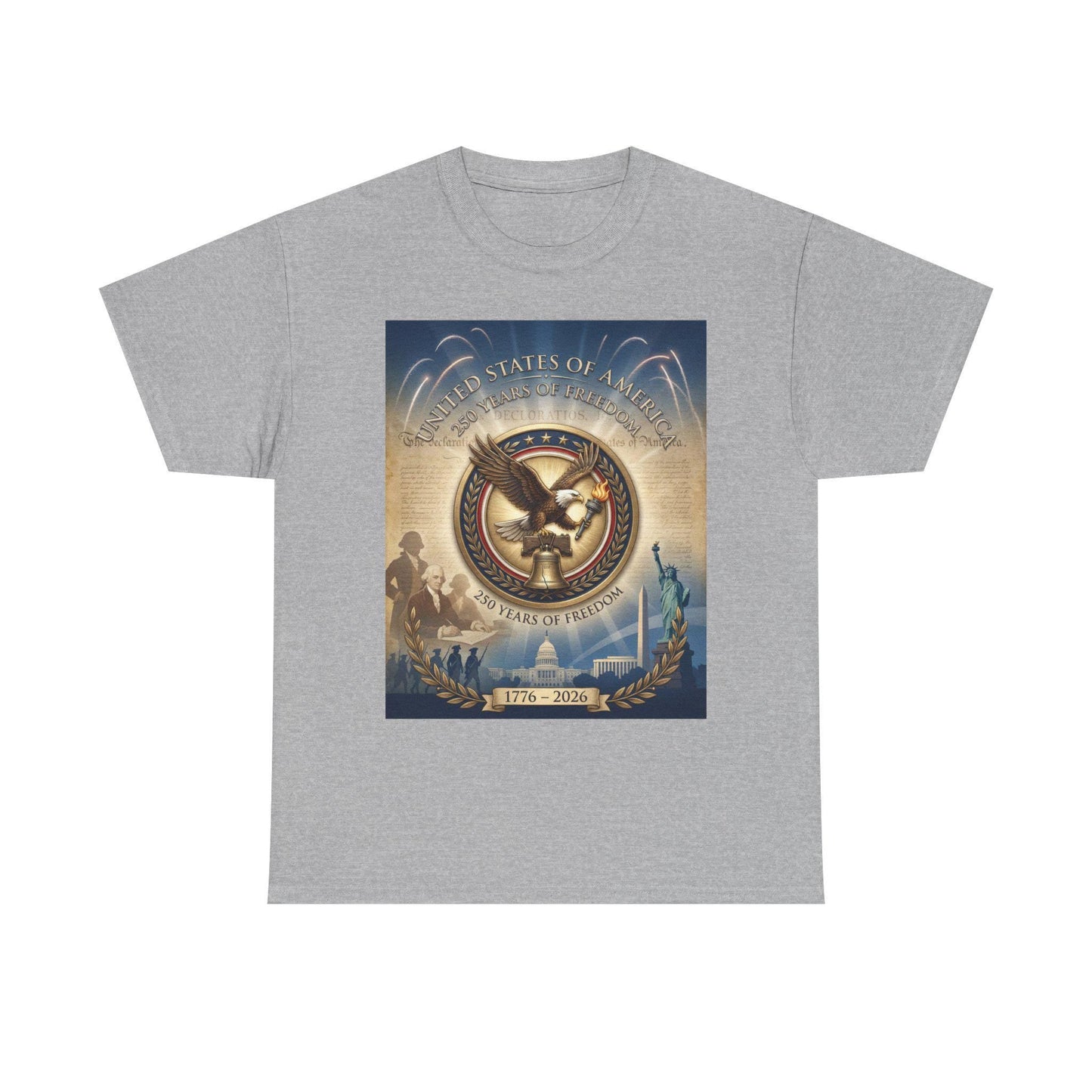 America 250th Anniversary T-Shirt | 1776–2026 USA 250 Years of Freedom Shirt | Patriotic Eagle Liberty Bell Graphic Tee | Semiquincentennial | Loki's Shop Too