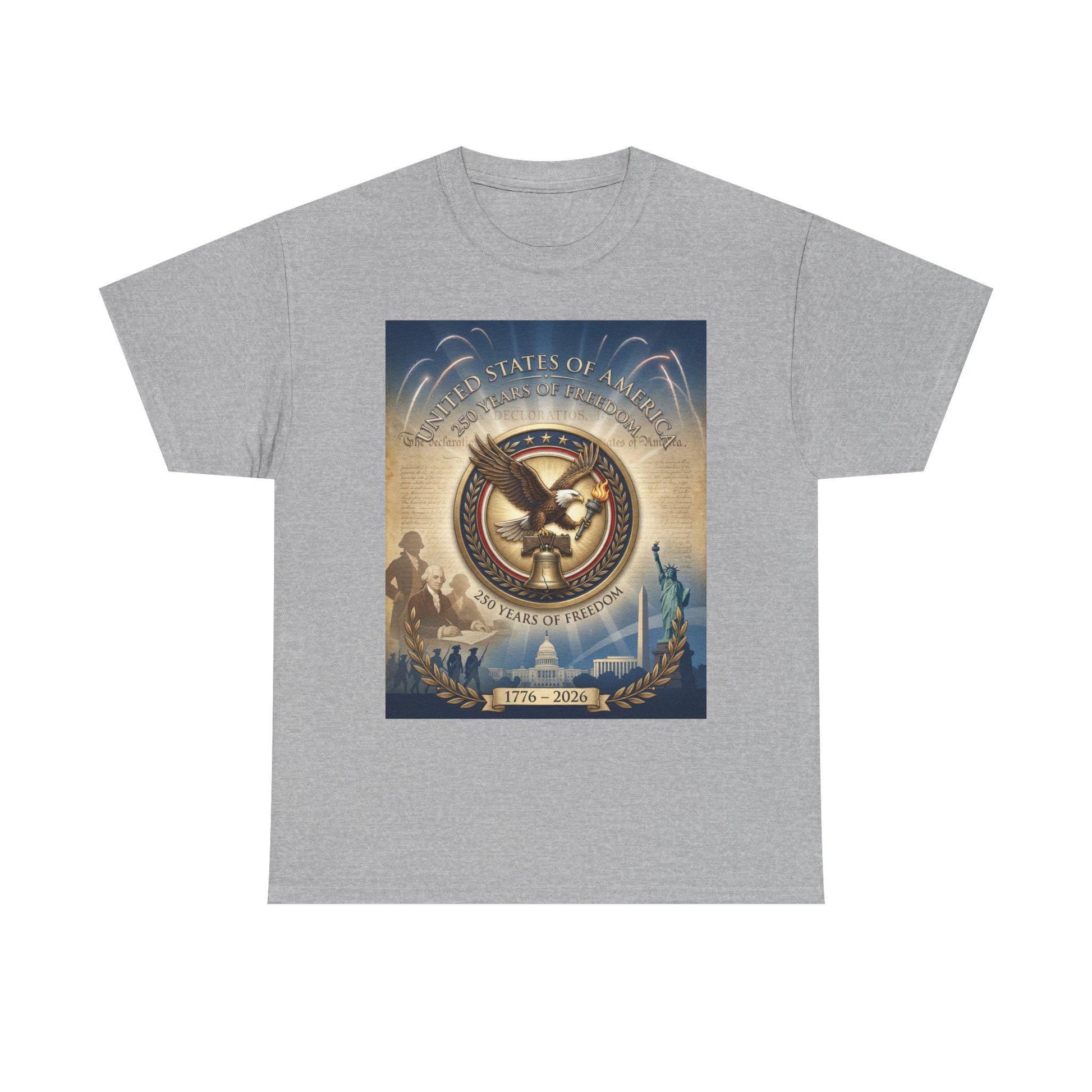 America 250th Anniversary T-Shirt | 1776–2026 USA 250 Years of Freedom Shirt | Patriotic Eagle Liberty Bell Graphic Tee | Semiquincentennial | Loki's Shop Too