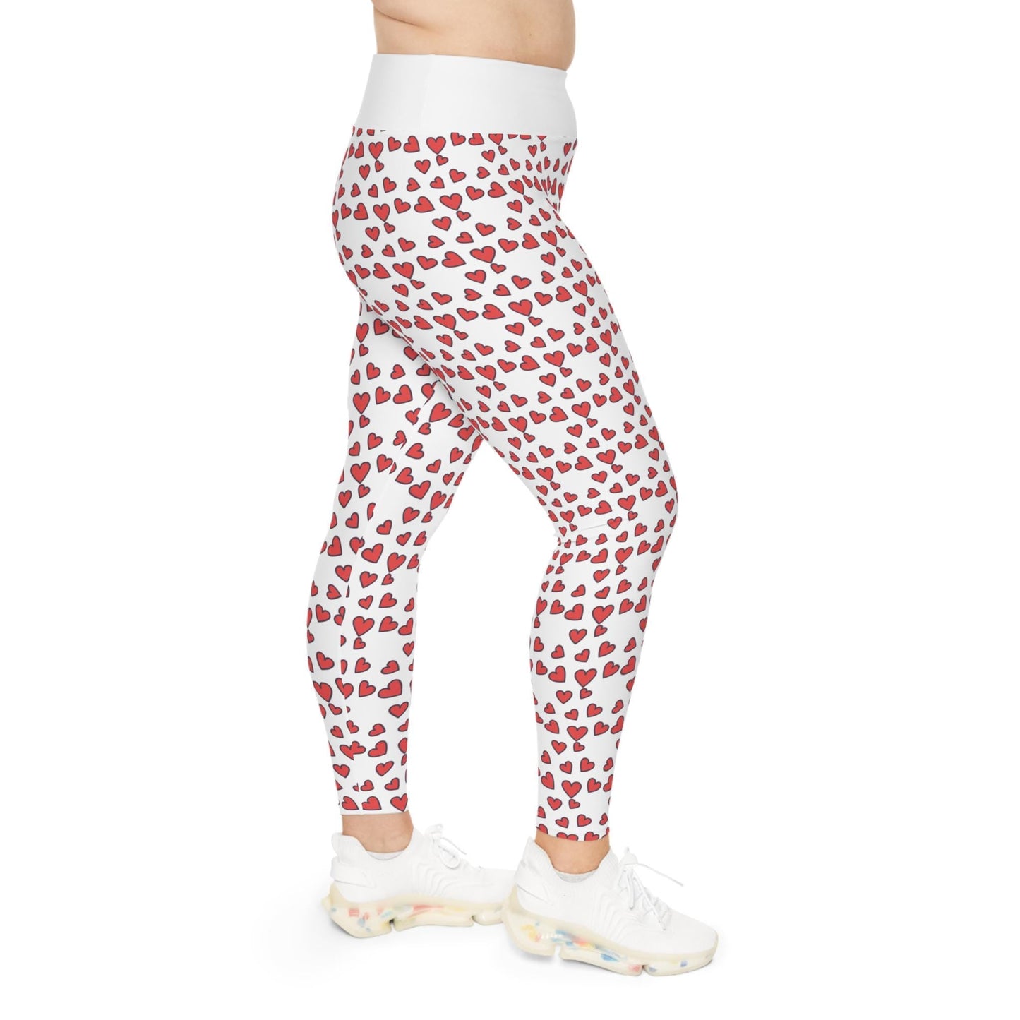 Plus Size Leggings, All Over Print Comfortable Stretch Leggings