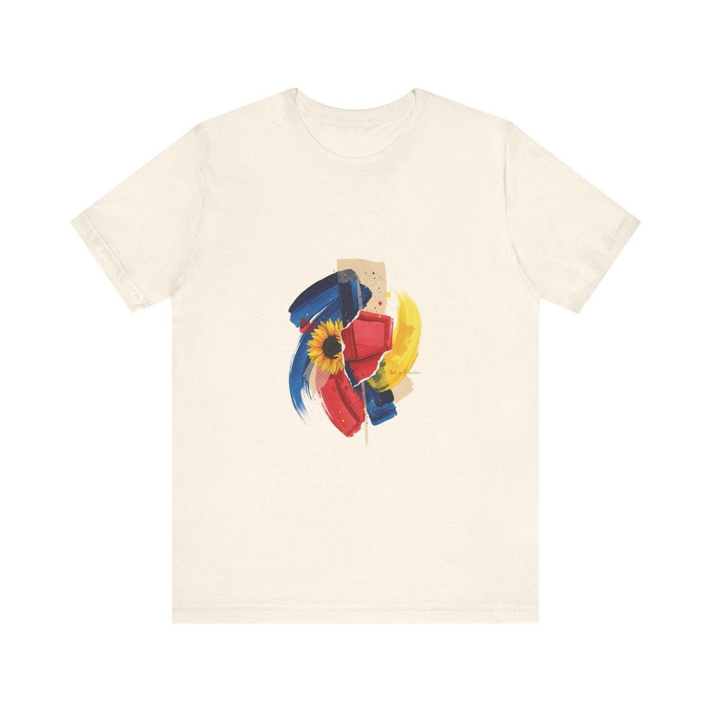 Abstract Floral Brushstrokes Tee Artsy Painterly Floral Graphic T-Shirt | Loki's Shop Too