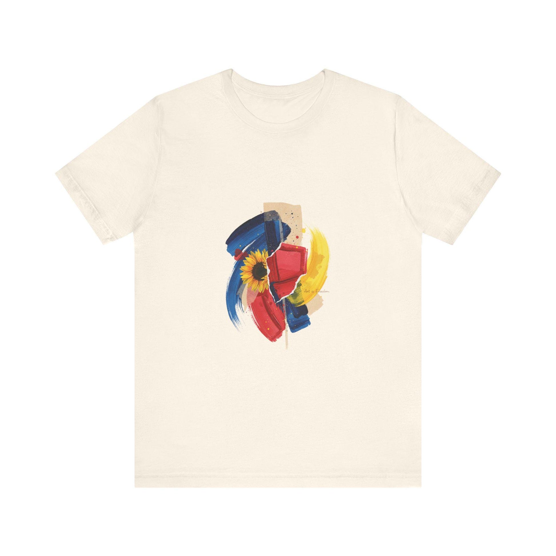 Abstract Floral Brushstrokes Tee Artsy Painterly Floral Graphic T-Shirt | Loki's Shop Too