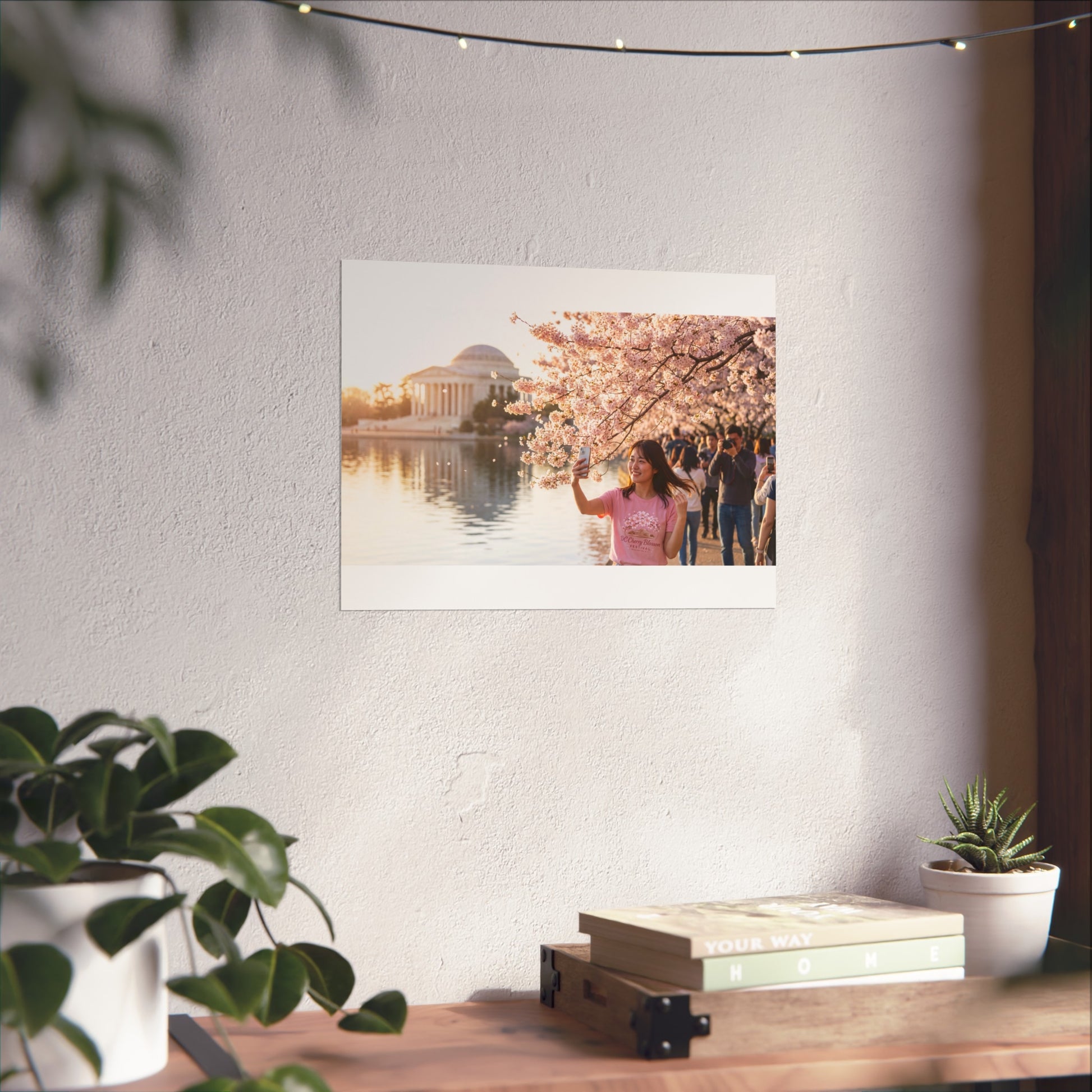 Cherry Blossom Jefferson Memorial Poster, Washington DC Spring Photography | Loki's Shop Too