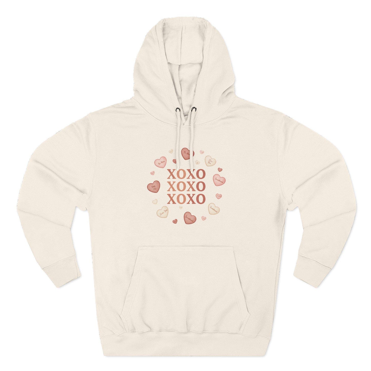 XOXO Heart Wreath Hoodie | Valentine Kisses Pullover