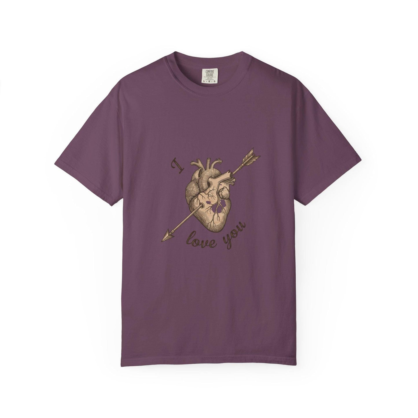 Anatomical Heart "I Love You" T-Shirt Romantic Medical Illustration Tee | Loki's Shop Too