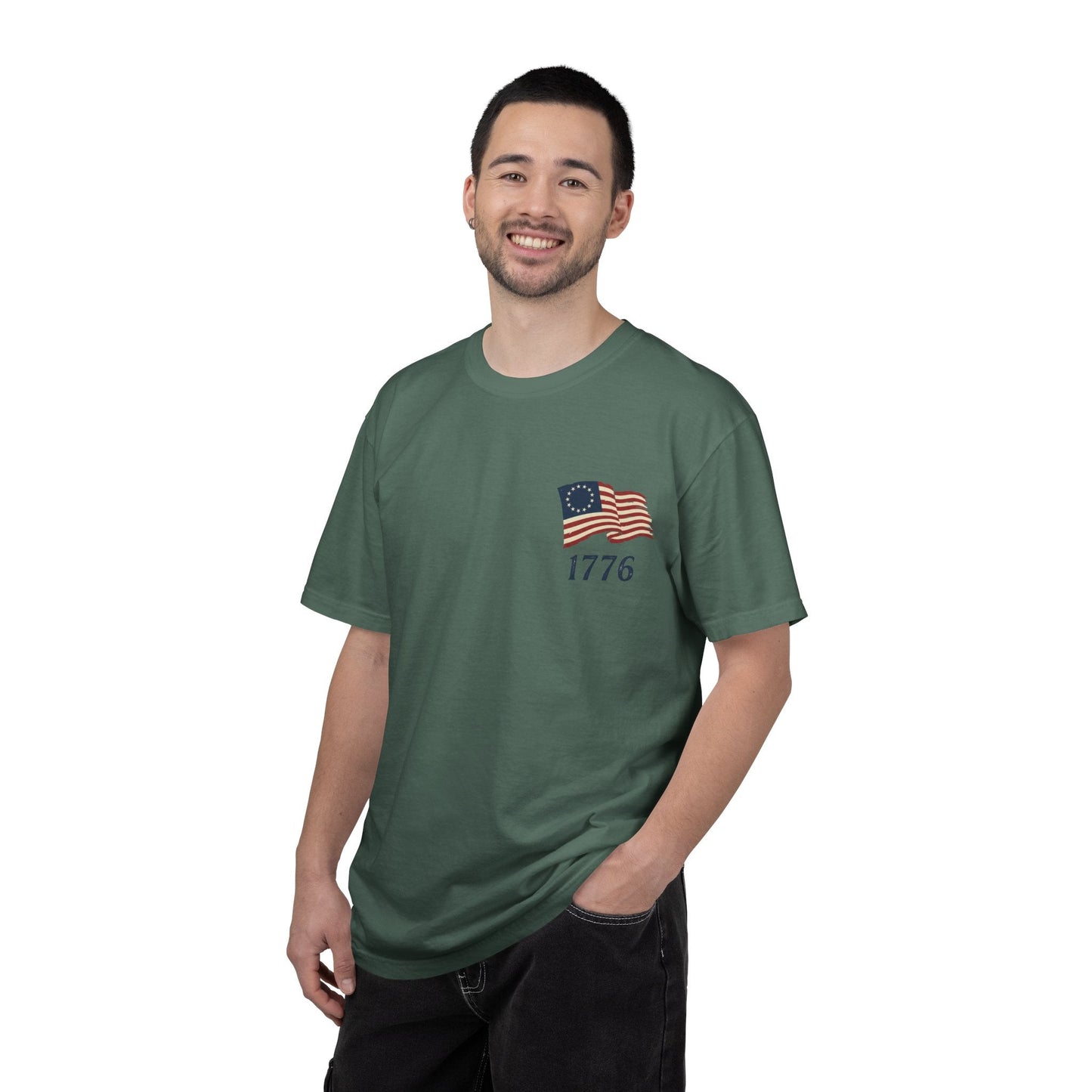 America 250th Anniversary Shirt | Revolutionary War Flag Tee, Patriotic USA Freedom (1776-2026) | Loki's Shop Too