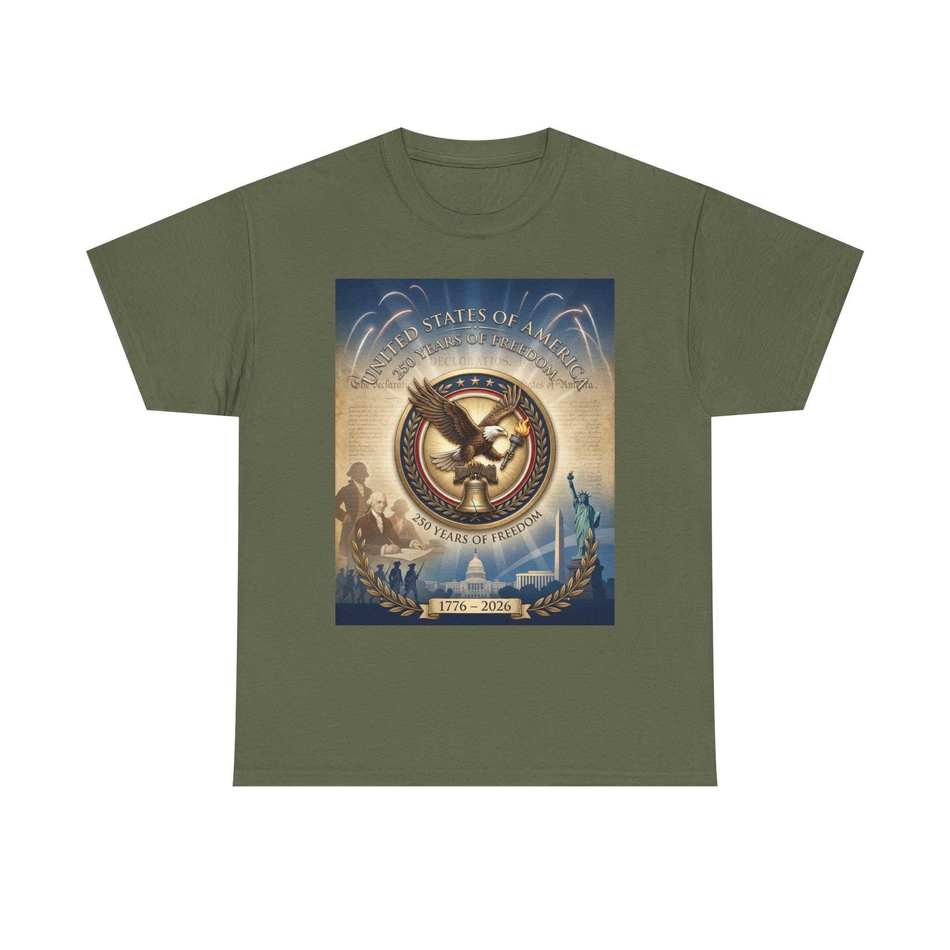 America 250th Anniversary T-Shirt | 1776–2026 USA 250 Years of Freedom Shirt | Patriotic Eagle Liberty Bell Graphic Tee | Semiquincentennial | Loki's Shop Too