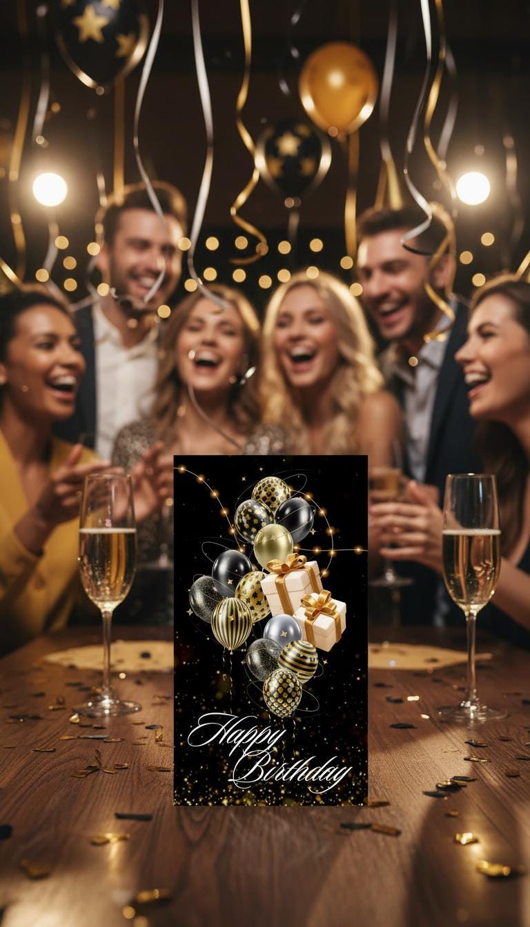 unique animated digital birthday card