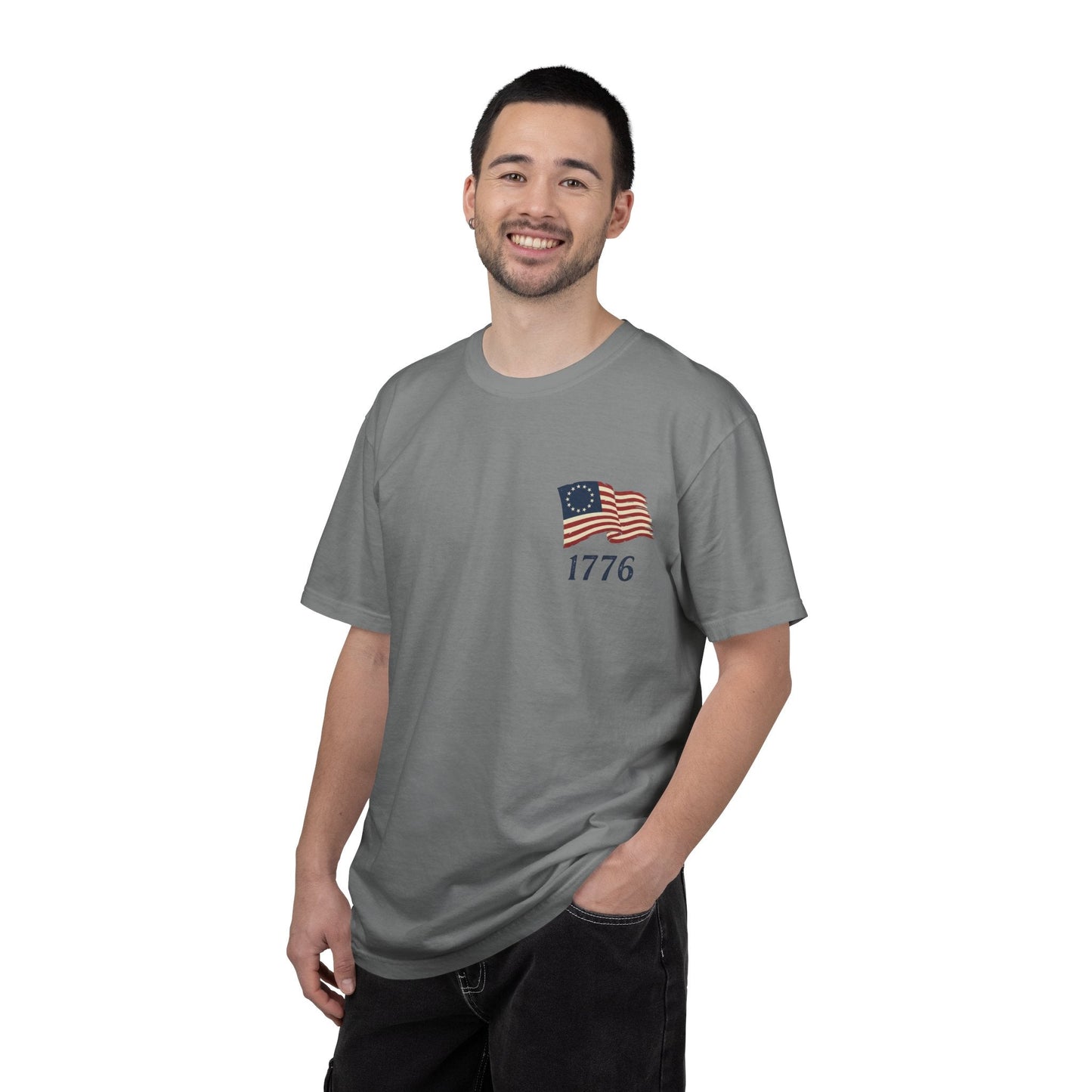 America 250th Anniversary Shirt | Revolutionary War Flag Tee, Patriotic USA Freedom (1776-2026) | Loki's Shop Too