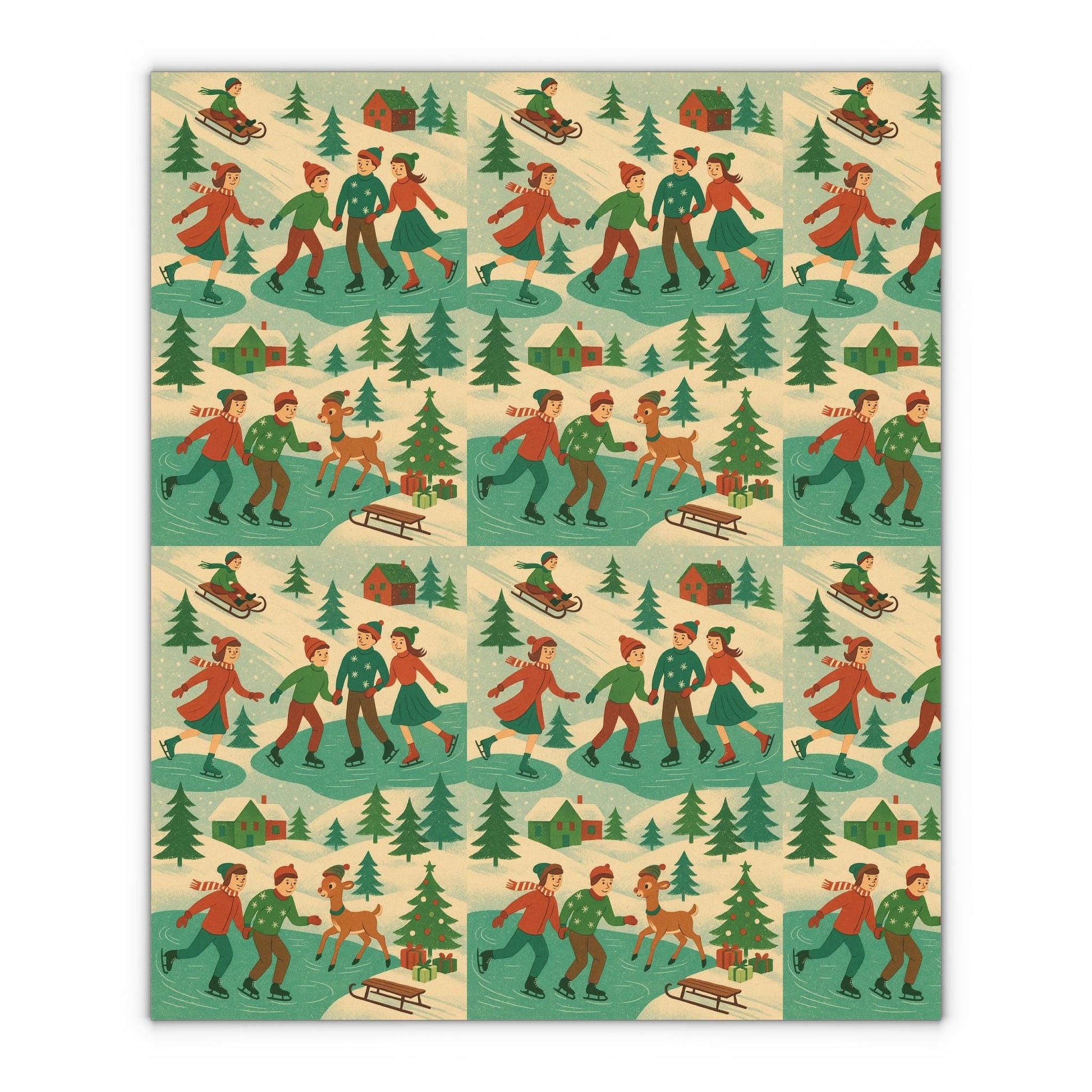 Eco-Friendly Winter Gift Wrap Sheets Christmas Birthday Festive Paper | Loki's Shop Too