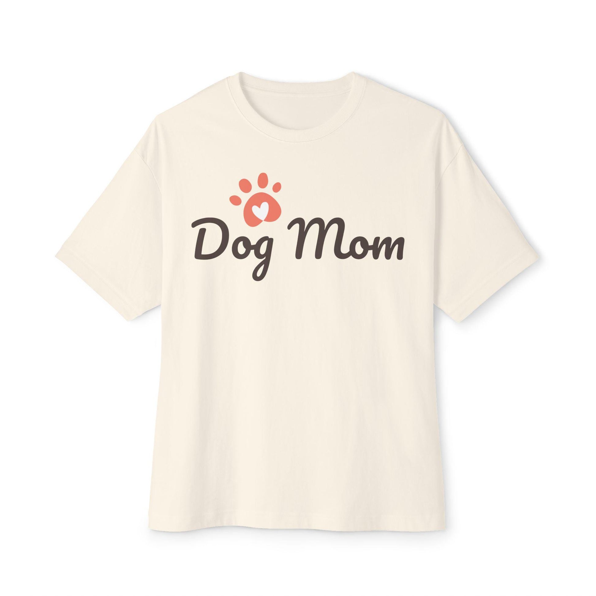 Dog Mom Oversized Tee, Perfect Gift for Pet Lovers, Casual Everyday Wear, Dog Owner Shirt, Dog Theme Tee | Loki's Shop Too