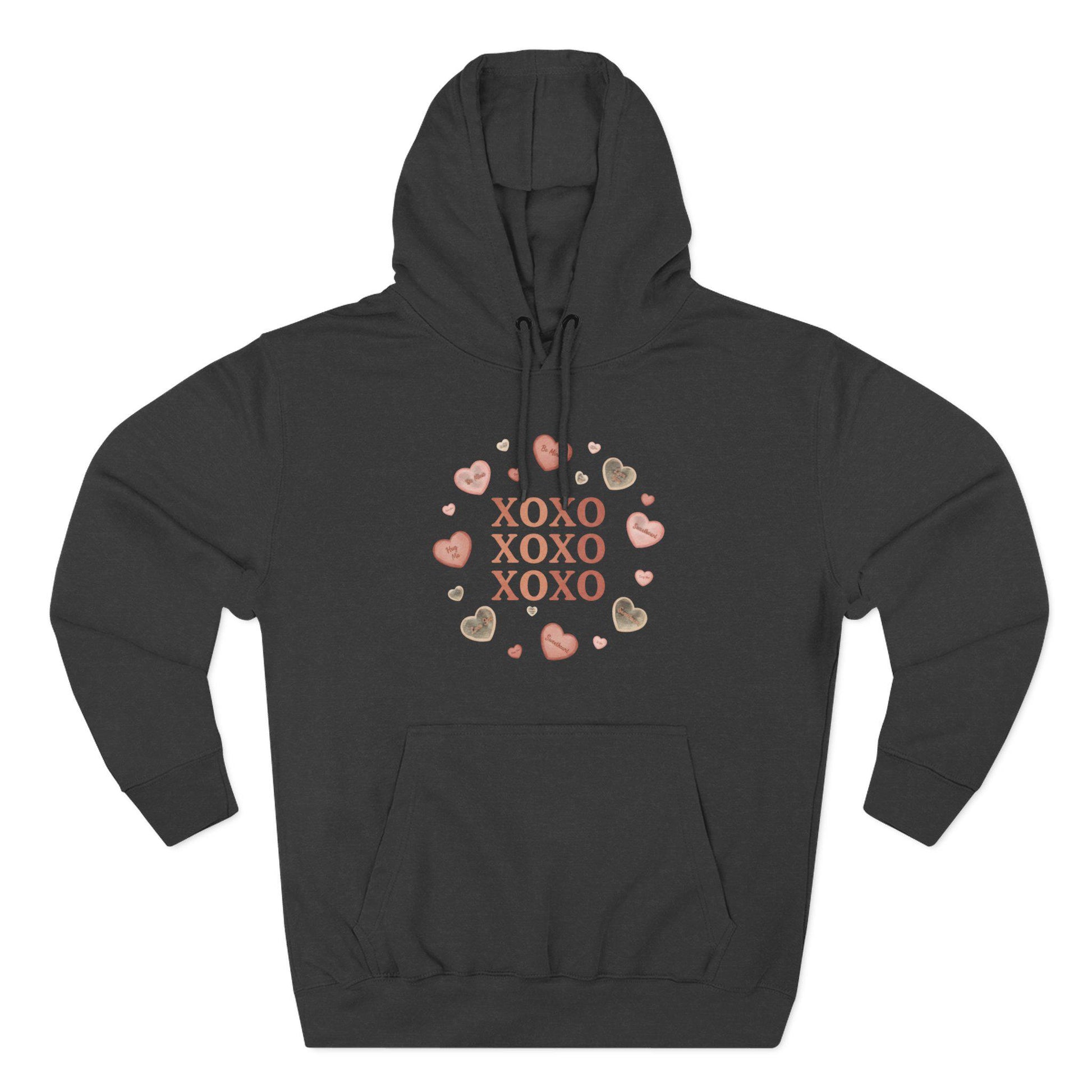 XOXO Heart Wreath Hoodie | Valentine Kisses Pullover | Loki's Shop Too