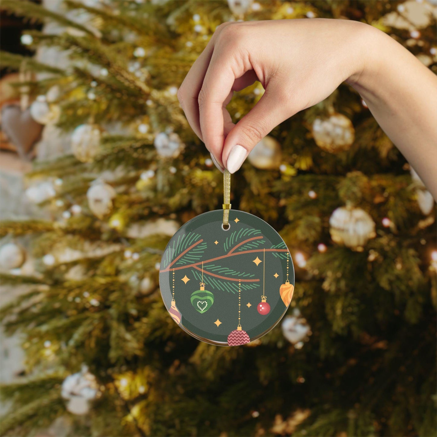 Personalized Glass Christmas Ornament Handcrafted Keepsake | Loki's Shop Too