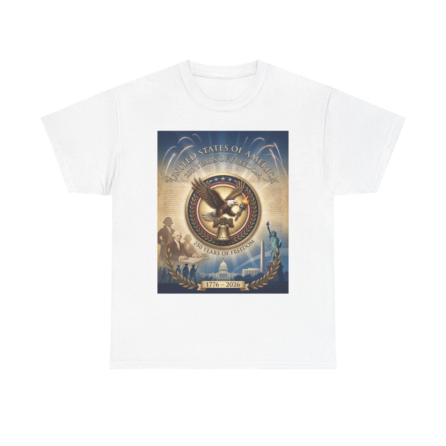 America 250th Anniversary T-Shirt | 1776–2026 USA 250 Years of Freedom Shirt | Patriotic Eagle Liberty Bell Graphic Tee | Semiquincentennial | Loki's Shop Too