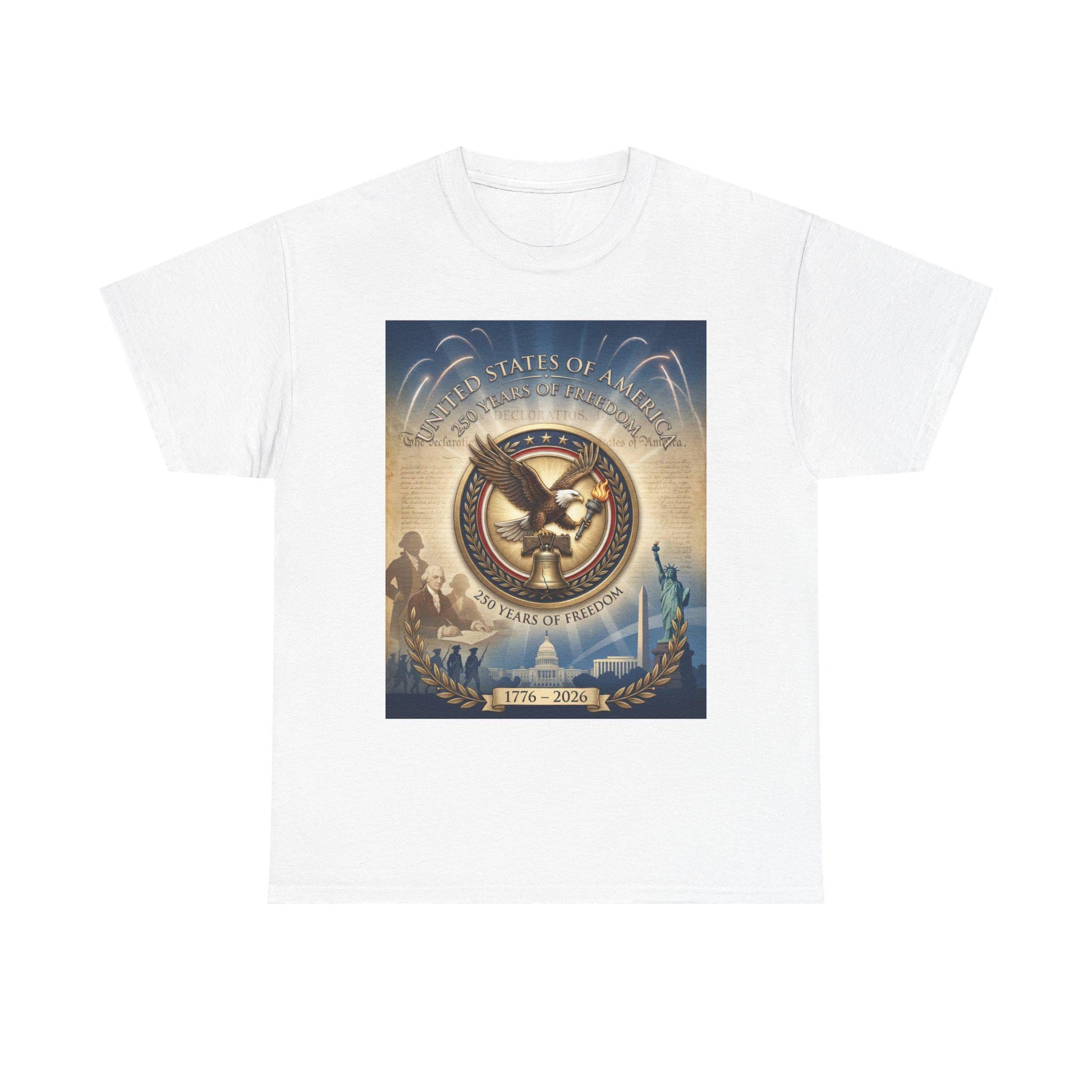 America 250th Anniversary T-Shirt | 1776–2026 USA 250 Years of Freedom Shirt | Patriotic Eagle Liberty Bell Graphic Tee | Semiquincentennial | Loki's Shop Too