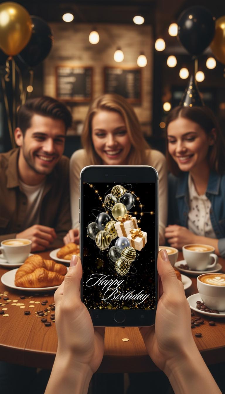 unique animated digital birthday card