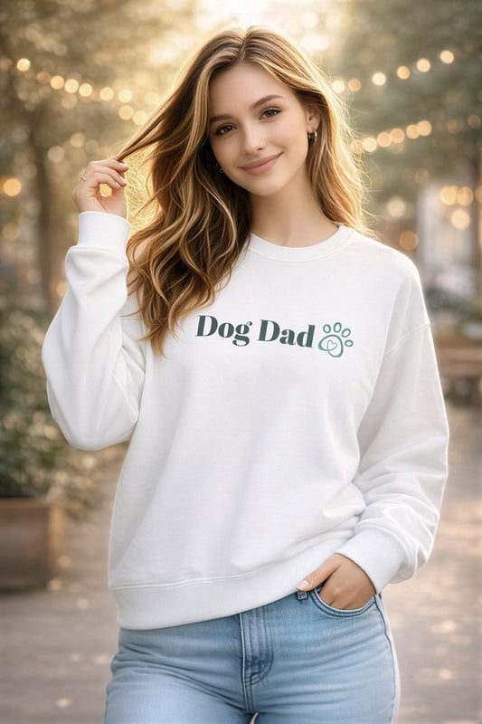 Dog Dad Crewneck Sweatshirt | Perfect Gift for Pet Lovers, Casual Wear, Dog Owner Apparel, Cozy Sweater, Animal Lover Gift