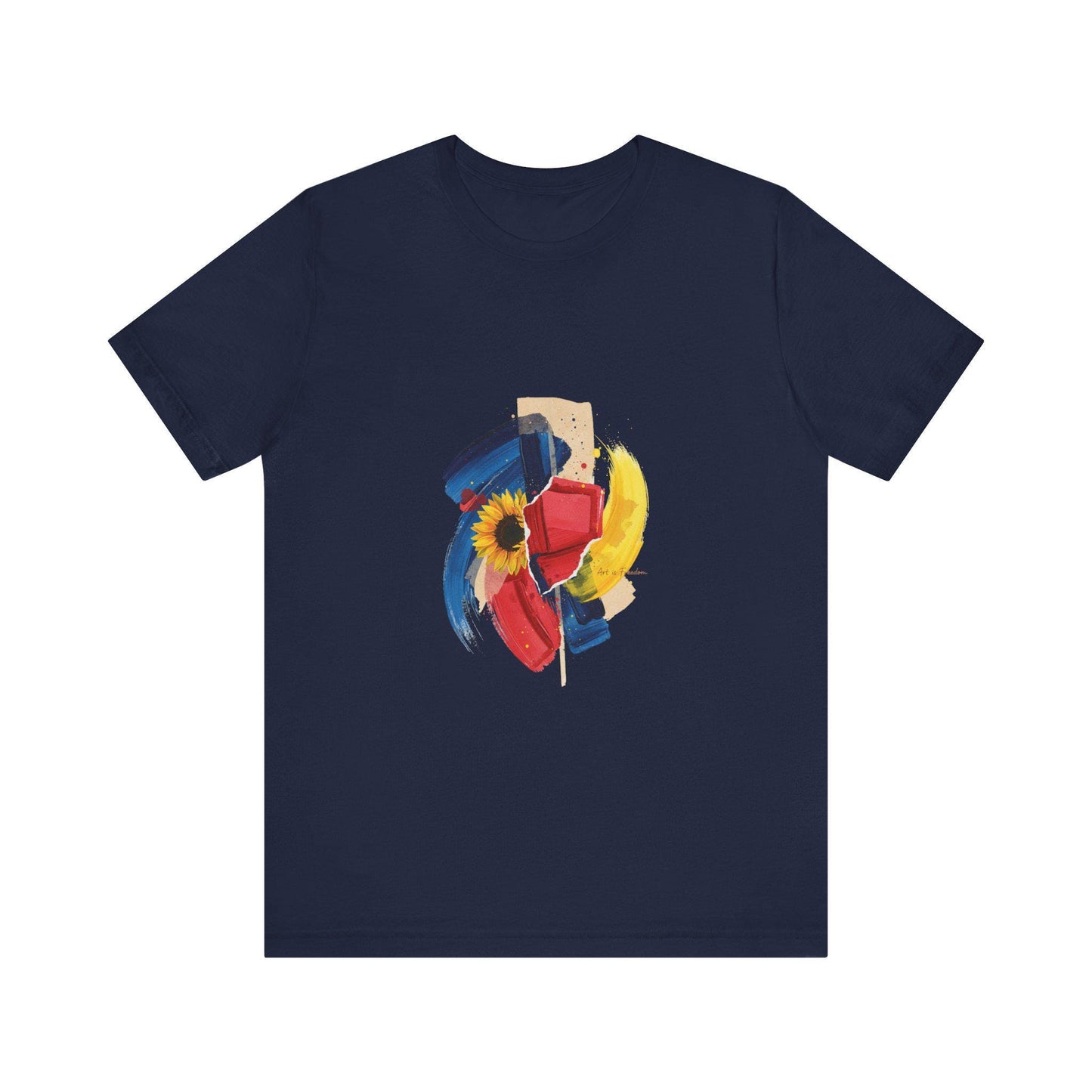 Abstract Floral Brushstrokes Tee Artsy Painterly Floral Graphic T-Shirt | Loki's Shop Too