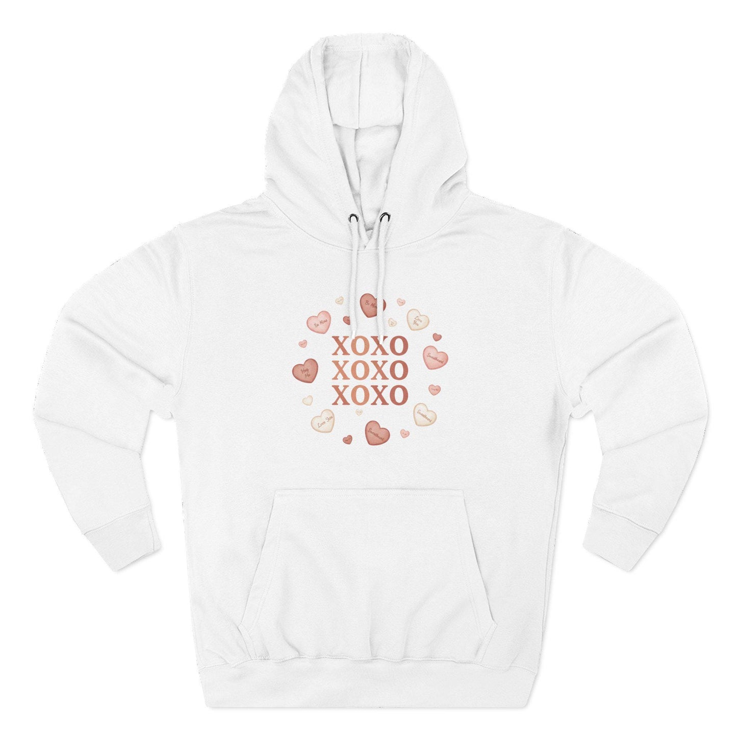 XOXO Heart Wreath Hoodie | Valentine Kisses Pullover