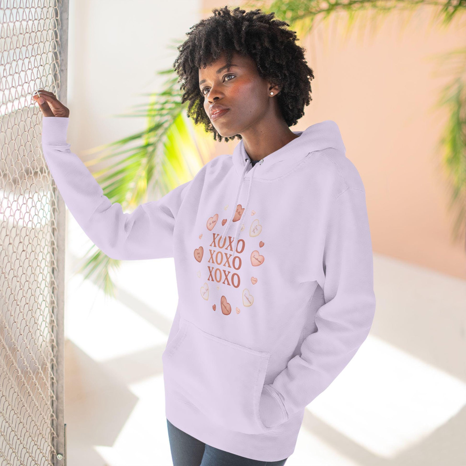 XOXO Heart Wreath Hoodie | Valentine Kisses Pullover | Loki's Shop Too