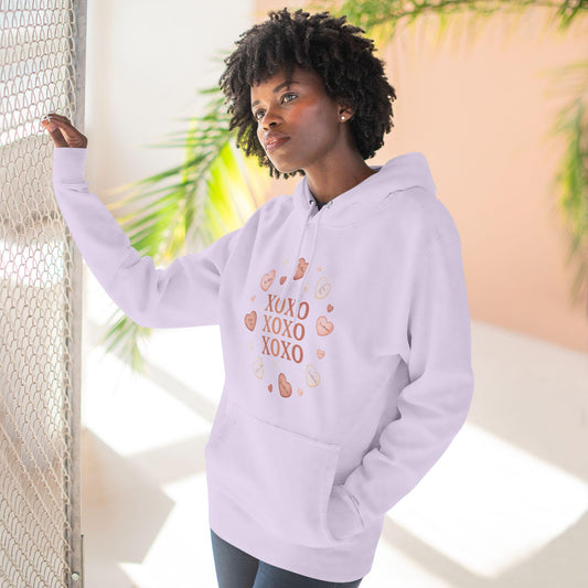 XOXO Heart Wreath Hoodie | Valentine Kisses Pullover | Loki's Shop Too