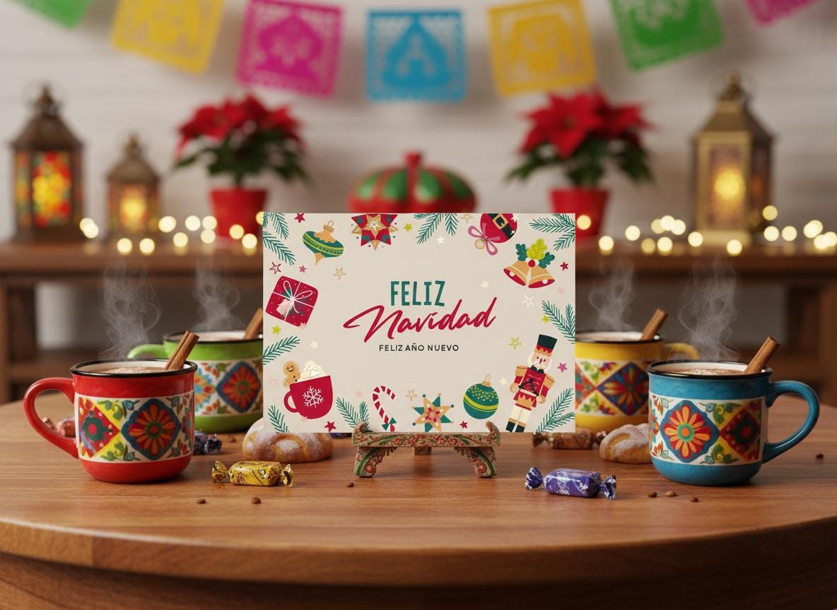 Feliz Navidad Card | Editable Spanish Christmas Template (Digital Download) | Loki's Shop Too