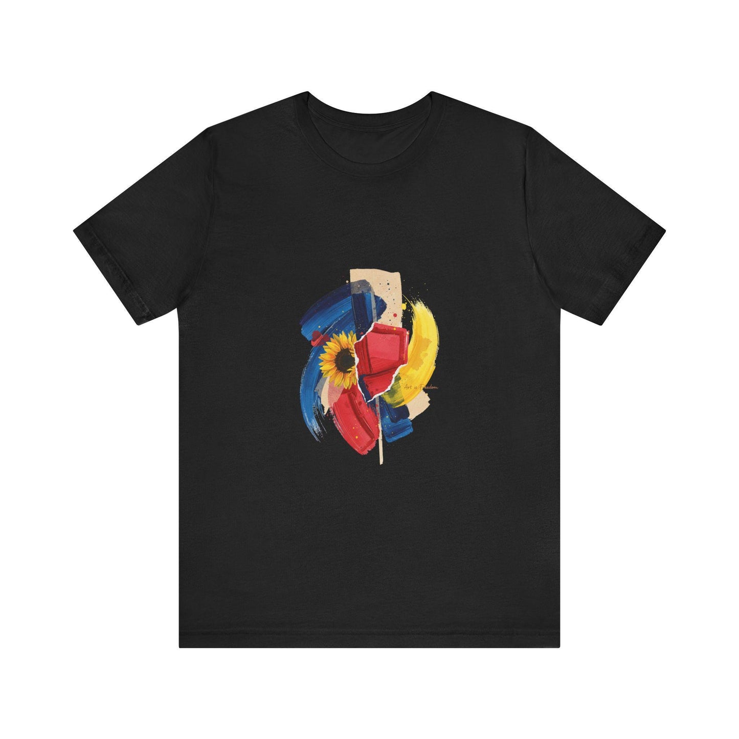 Abstract Floral Brushstrokes Tee Artsy Painterly Floral Graphic T-Shirt | Loki's Shop Too