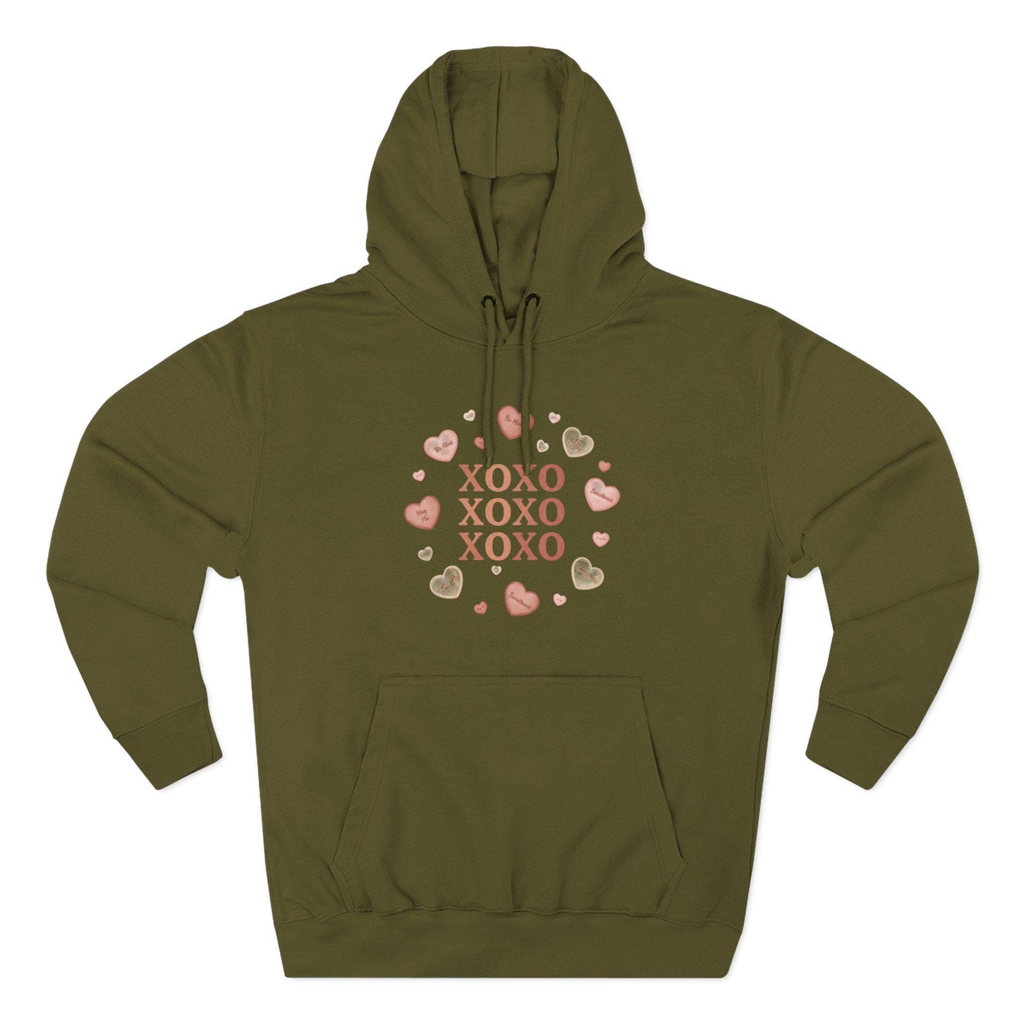 XOXO Heart Wreath Hoodie | Valentine Kisses Pullover | Loki's Shop Too