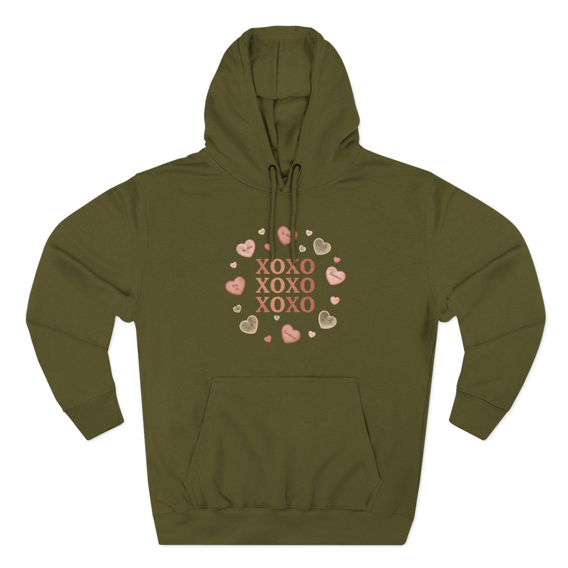 XOXO Heart Wreath Hoodie | Valentine Kisses Pullover | Loki's Shop Too