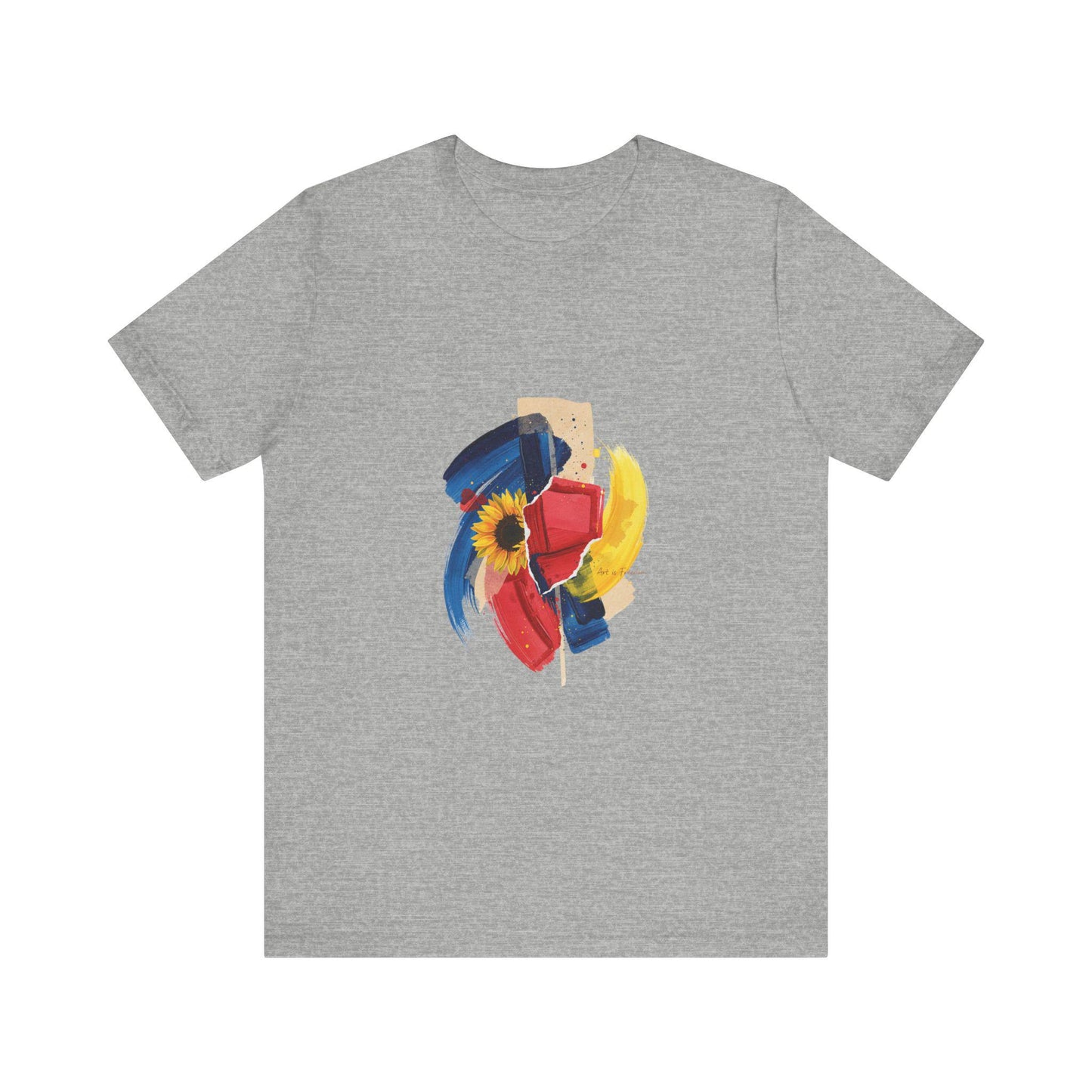 Abstract Floral Brushstrokes Tee Artsy Painterly Floral Graphic T-Shirt | Loki's Shop Too