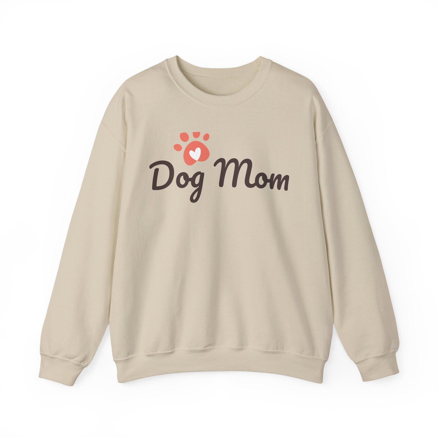 Dog Mom Crewneck Sweatshirt, Gift for Dog Lovers, Cozy Animal Lover Apparel, Pet Mom Sweatshirt, Perfect for Birthdays, Casual Wear | Loki's Shop Too