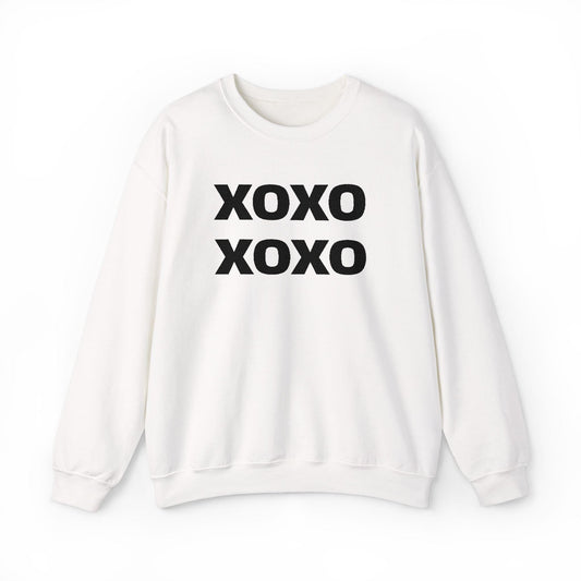 XOXO Block Letters Sweatshirt | Valentine Love Cozy Crewneck | Loki's Shop Too