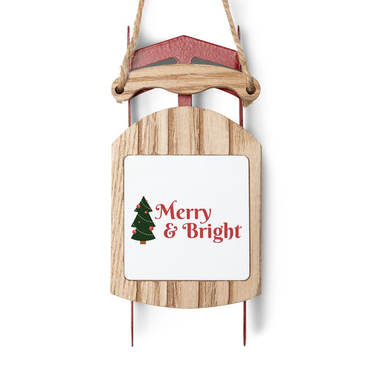 Personalized Sled Ornaments Holiday Gifts Stocking Stuffers Christmas Decor Custom Ornament Tree Decorations | Loki's Shop Too