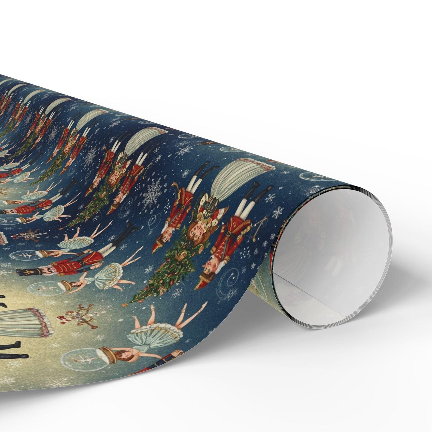 christmas nutcracker gift wrap festive holiday wrapping paper
