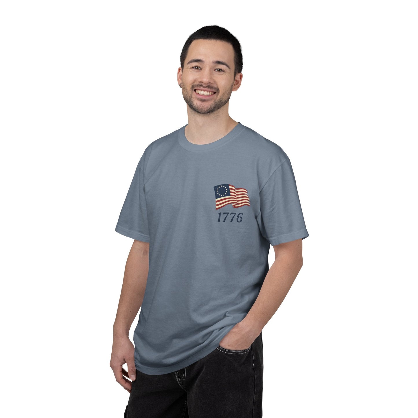 America 250th Anniversary Shirt | Revolutionary War Flag Tee, Patriotic USA Freedom (1776-2026) | Loki's Shop Too