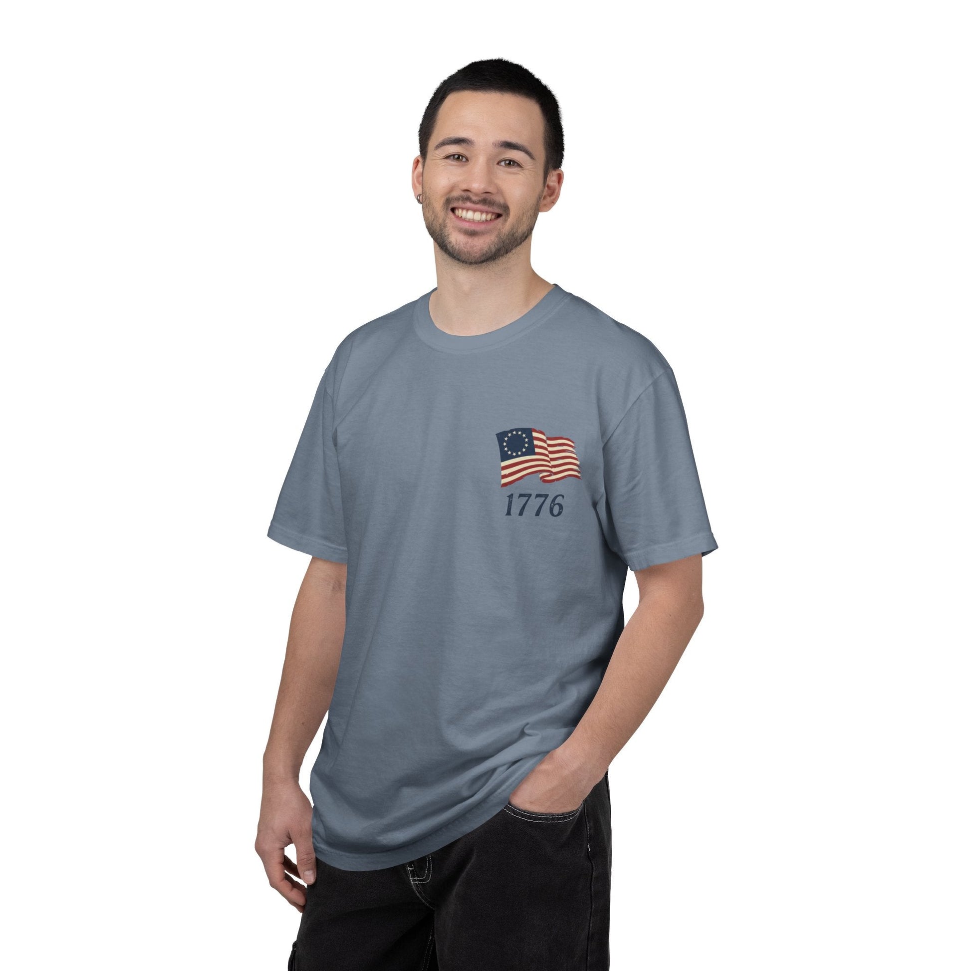 America 250th Anniversary Shirt | Revolutionary War Flag Tee, Patriotic USA Freedom (1776-2026) | Loki's Shop Too