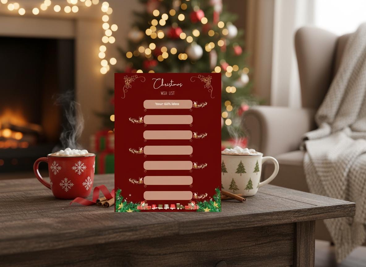 Personalized Christmas Wish List