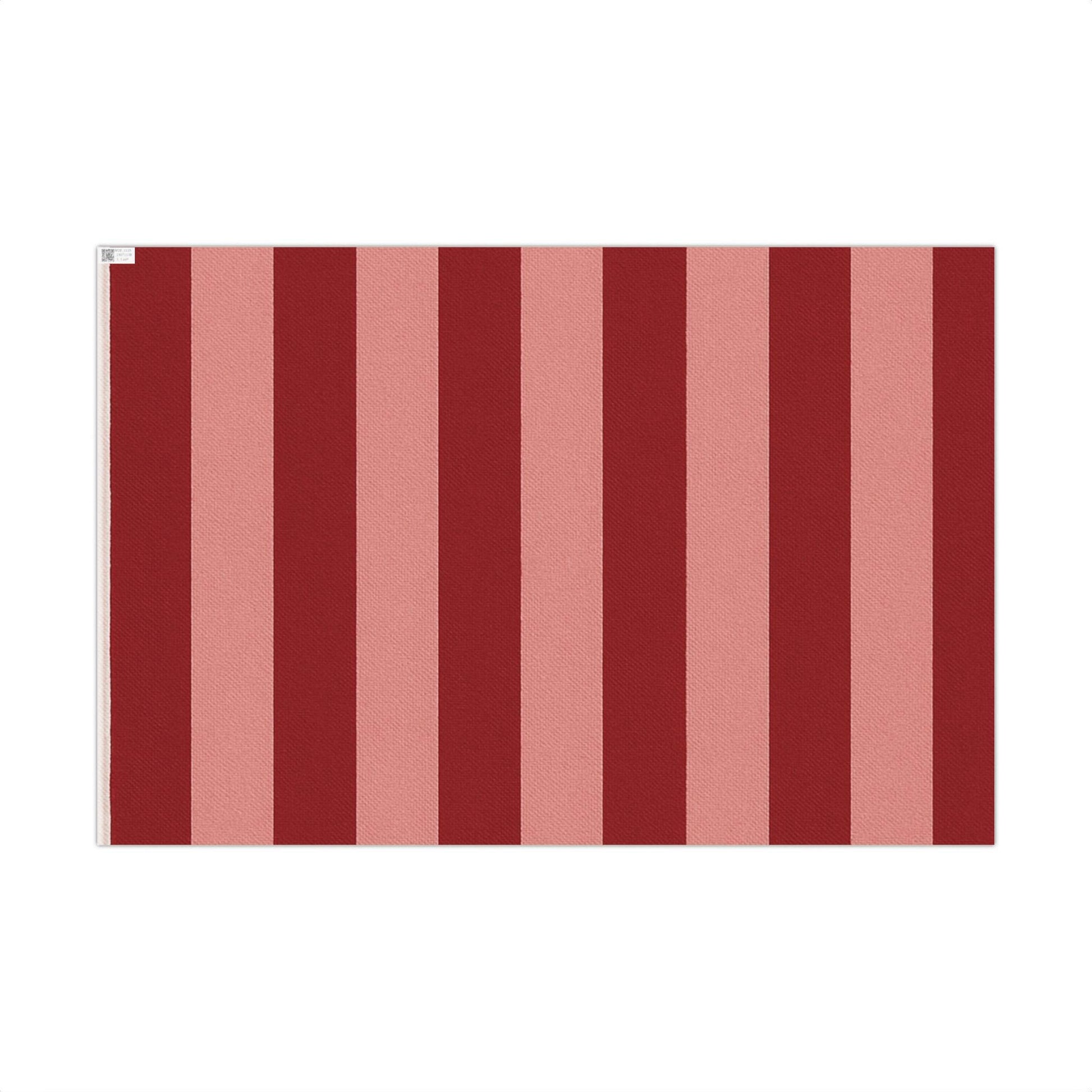 Festive Red Stripe Christmas Gift Wrap Holiday Paper | Loki's Shop Too