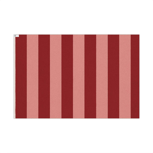 Festive Red Stripe Christmas Gift Wrap Holiday Paper | Loki's Shop Too