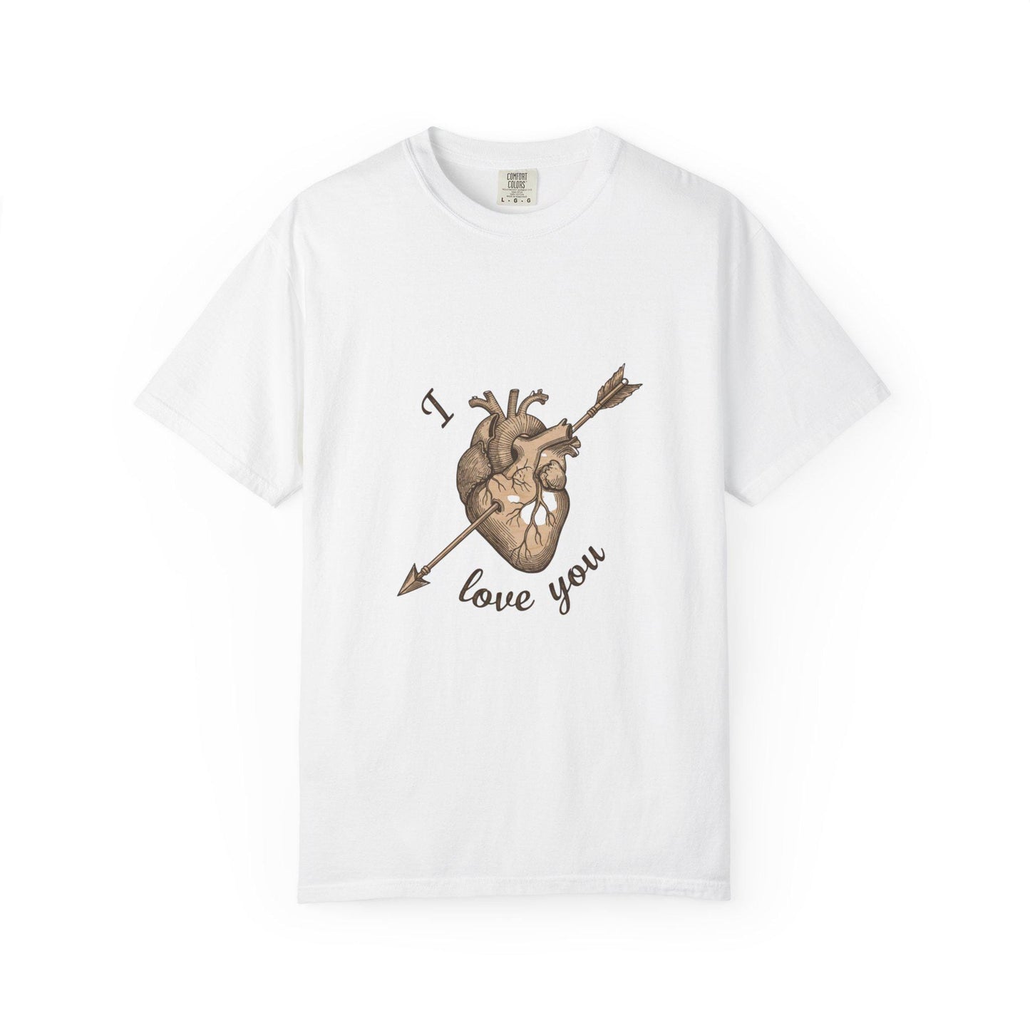 Anatomical Heart "I Love You" T-Shirt Romantic Medical Illustration Tee