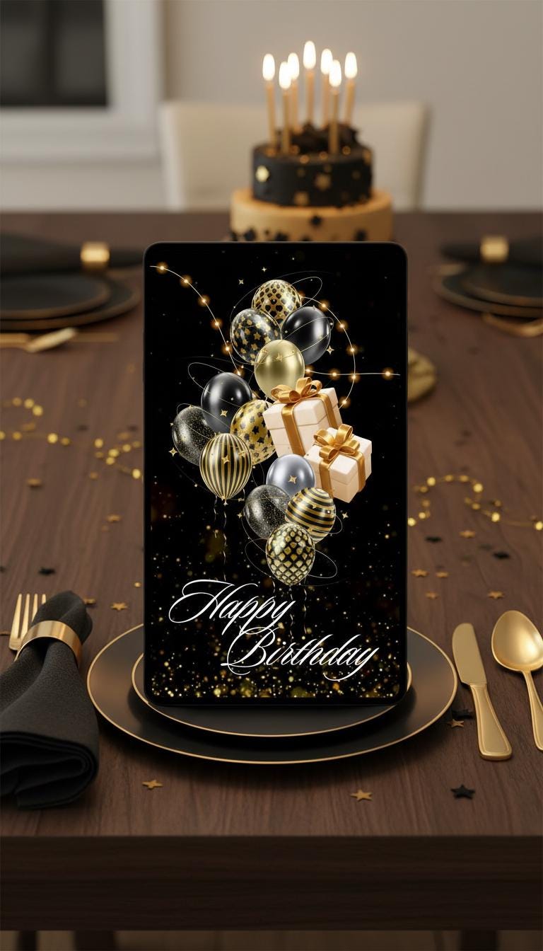 Animated Birthday eCard | Editable Canva Template (Instant Download) | Loki's Shop Too
