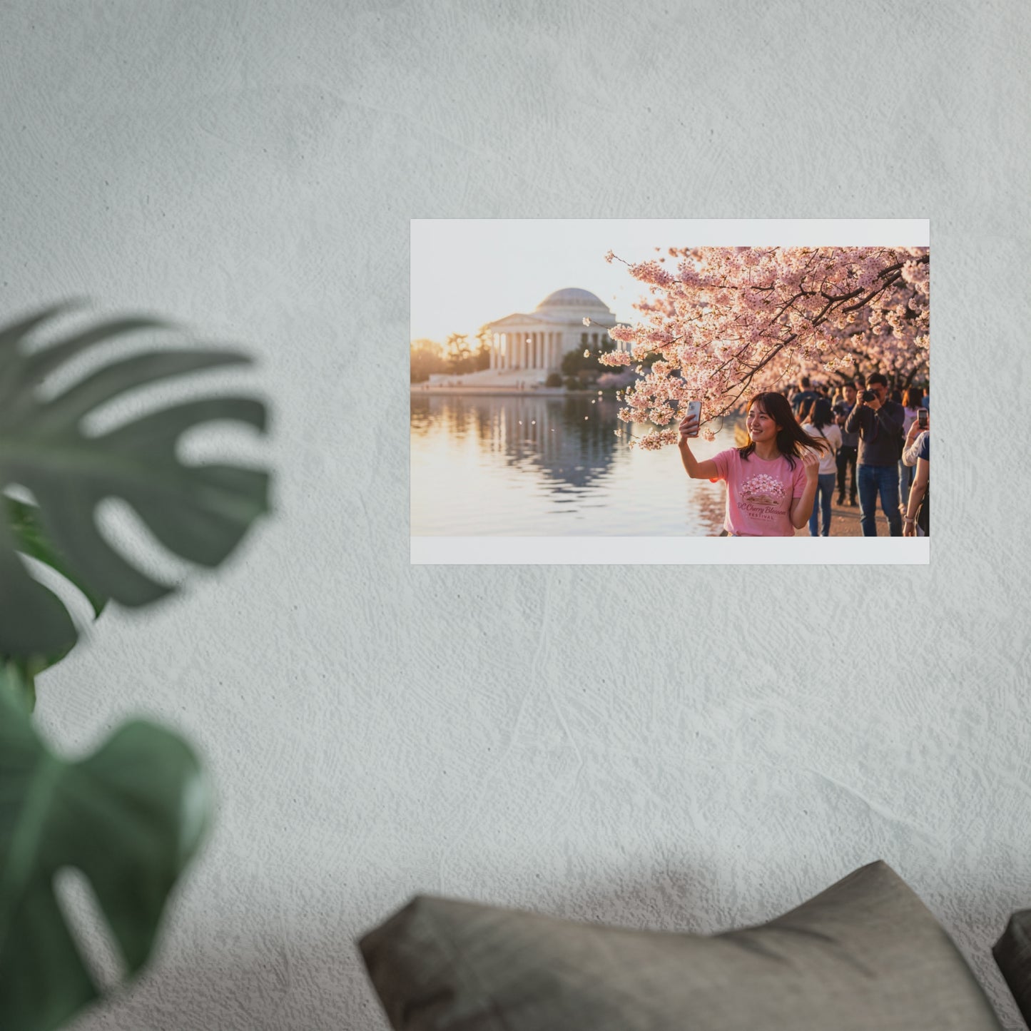 Cherry Blossom Jefferson Memorial Poster, Washington DC Spring Photography | Loki's Shop Too