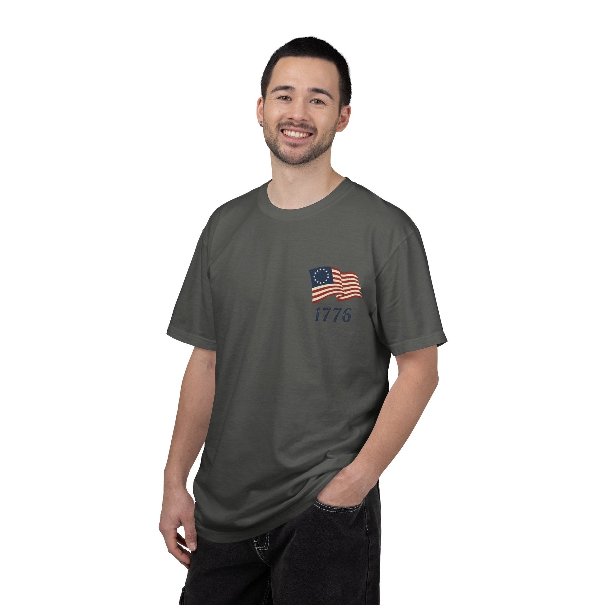 America 250th Anniversary Shirt | Revolutionary War Flag Tee, Patriotic USA Freedom (1776-2026) | Loki's Shop Too