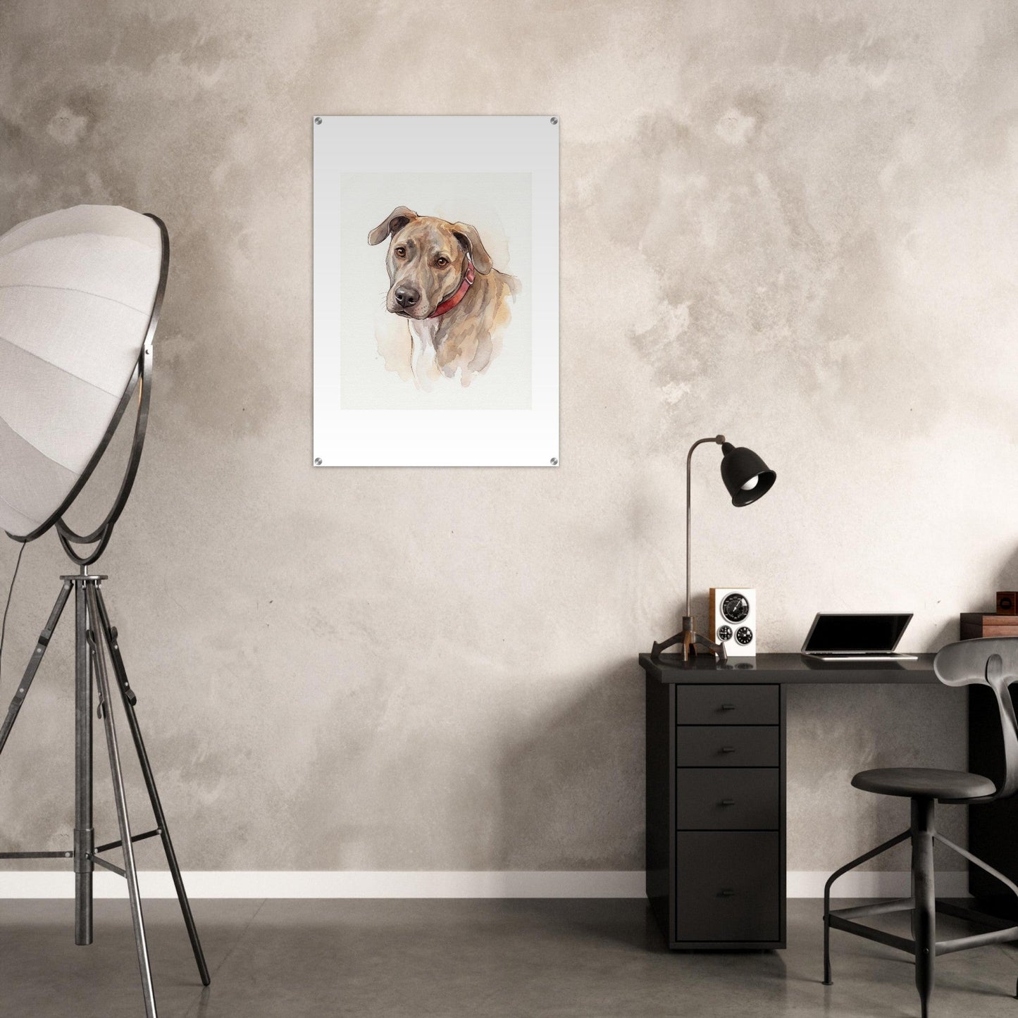 Watercolor Pet Lover Acrylic Print | Vibrant Animal Art | Custom Home Decor Gift | Loki's Shop Too