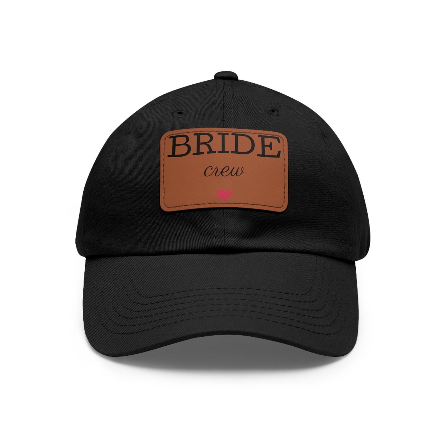 Bride Crew Leather Patch Dad Hat, Bachelorette Party Cap | Loki's Shop Too