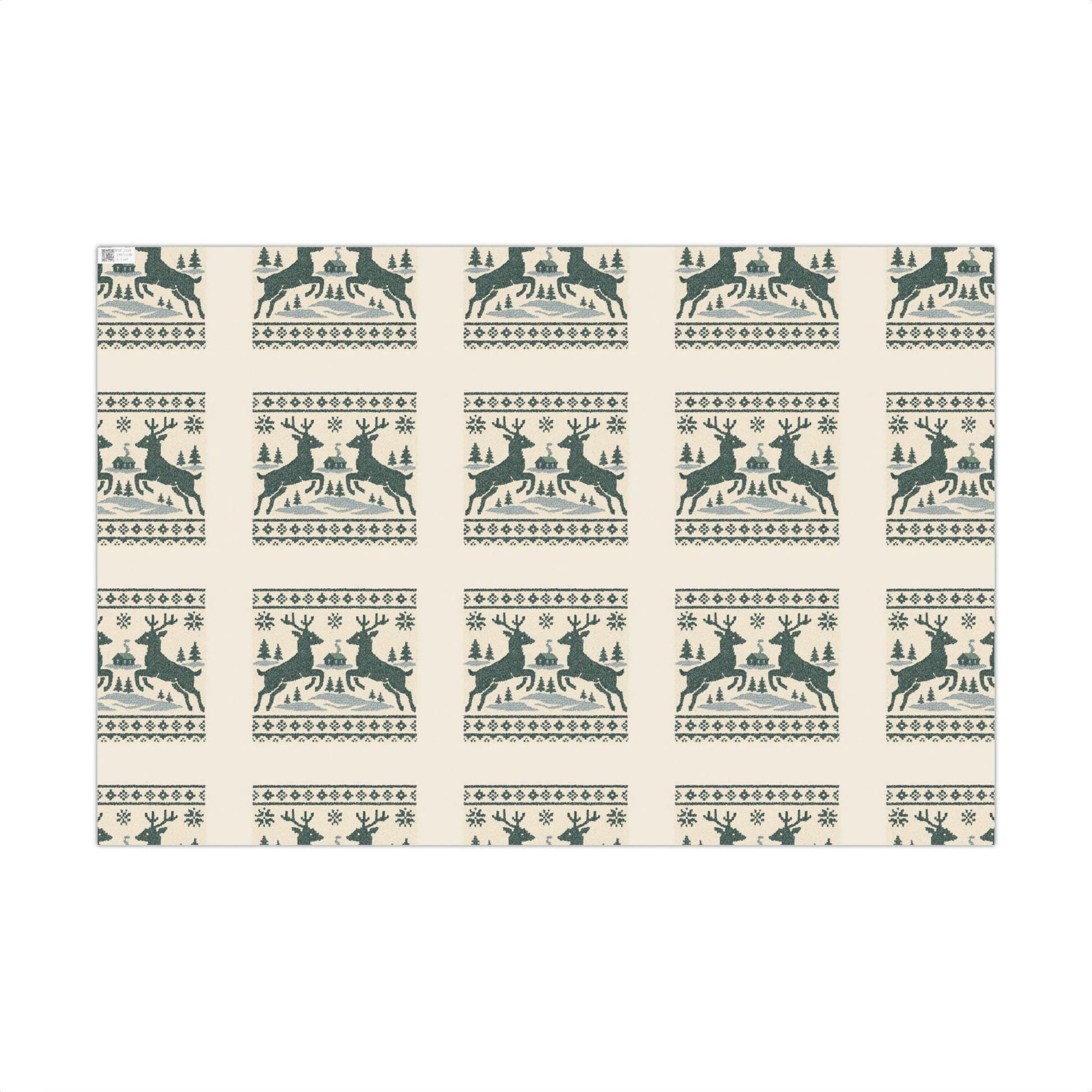 Nordic Reindeer Gift Wrap | Loki's Shop Too