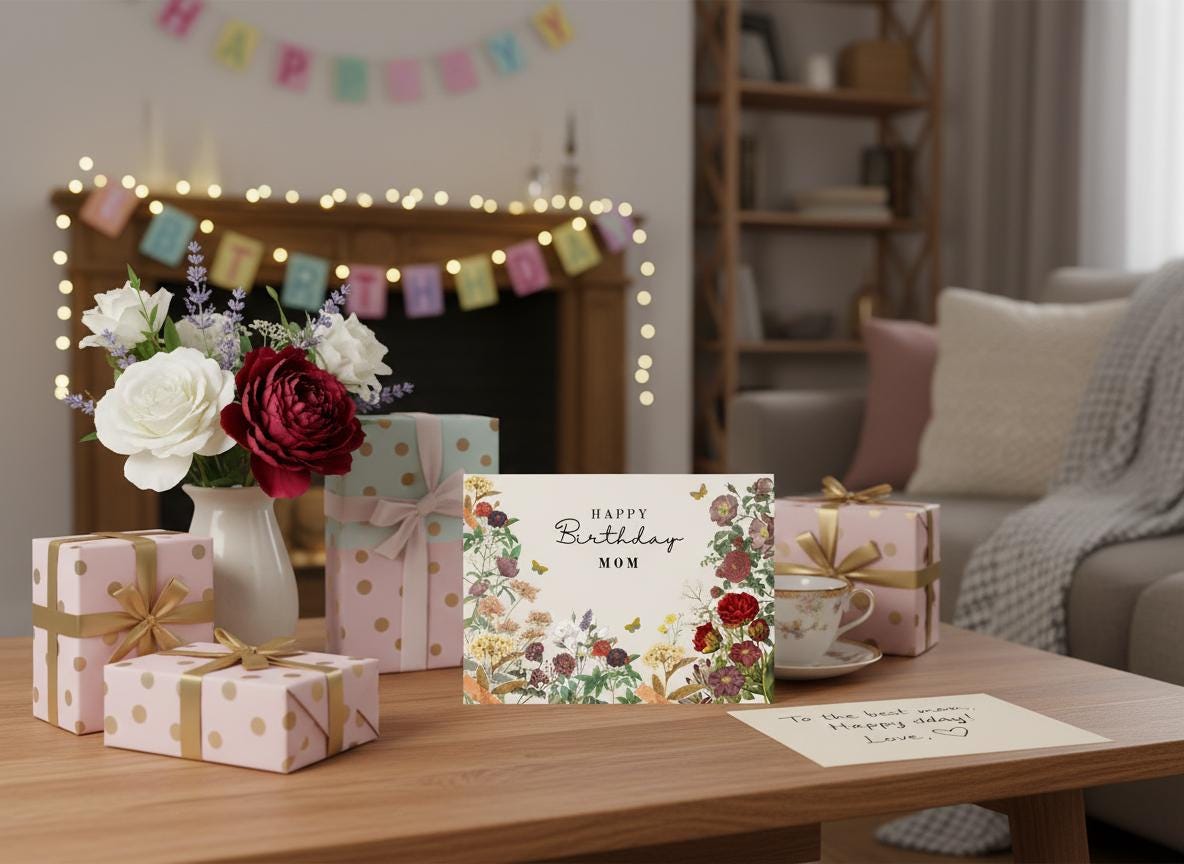 Animated Floral Birthday eCard | Editable Canva Template (Digital Download) | Loki's Shop Too